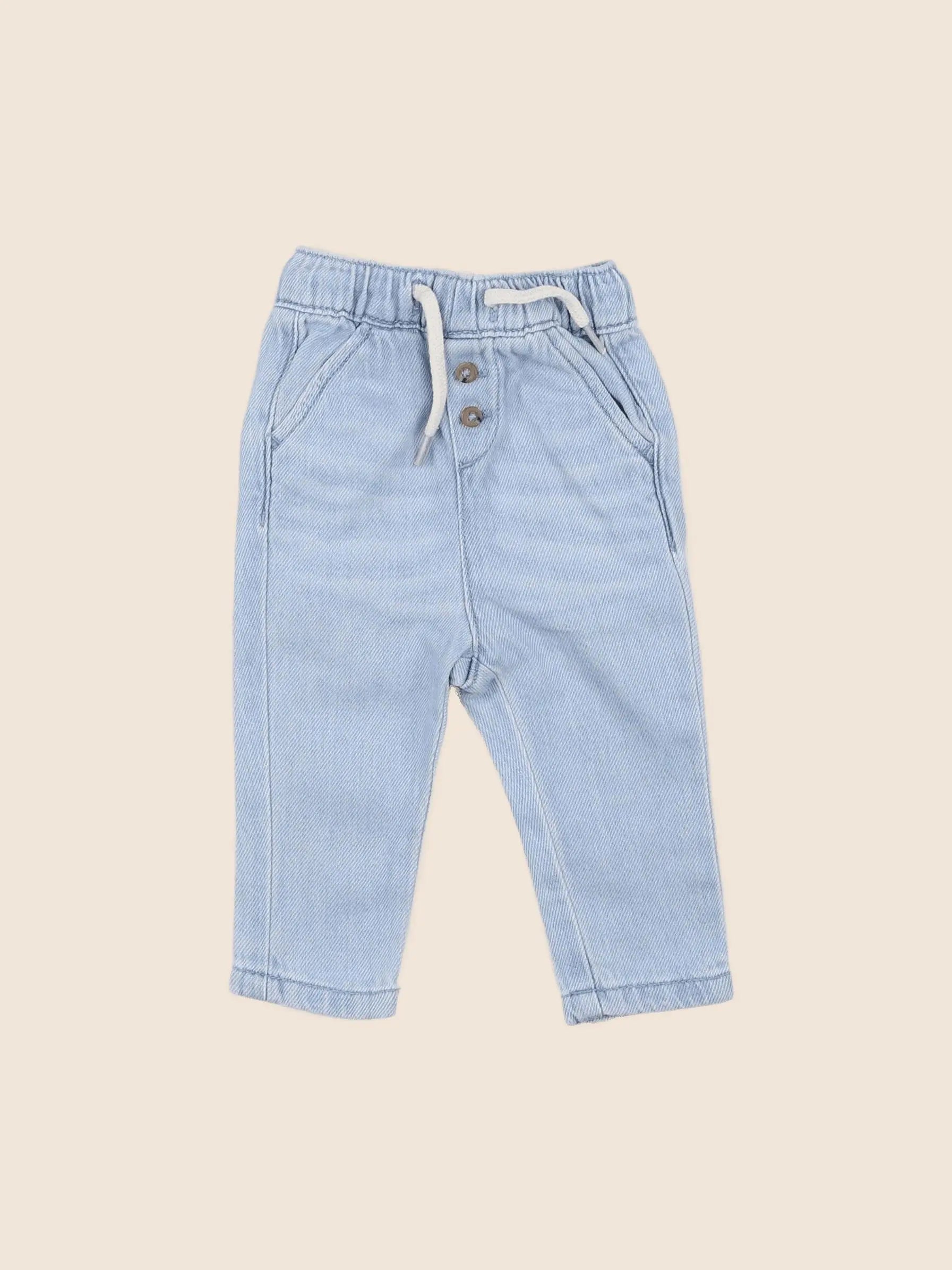Vertbaudet - jegging bleu - 3 mois