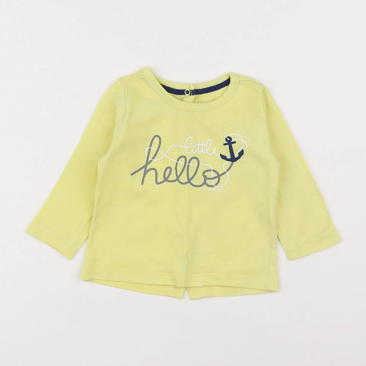 Vertbaudet - tee-shirt jaune - 6 mois