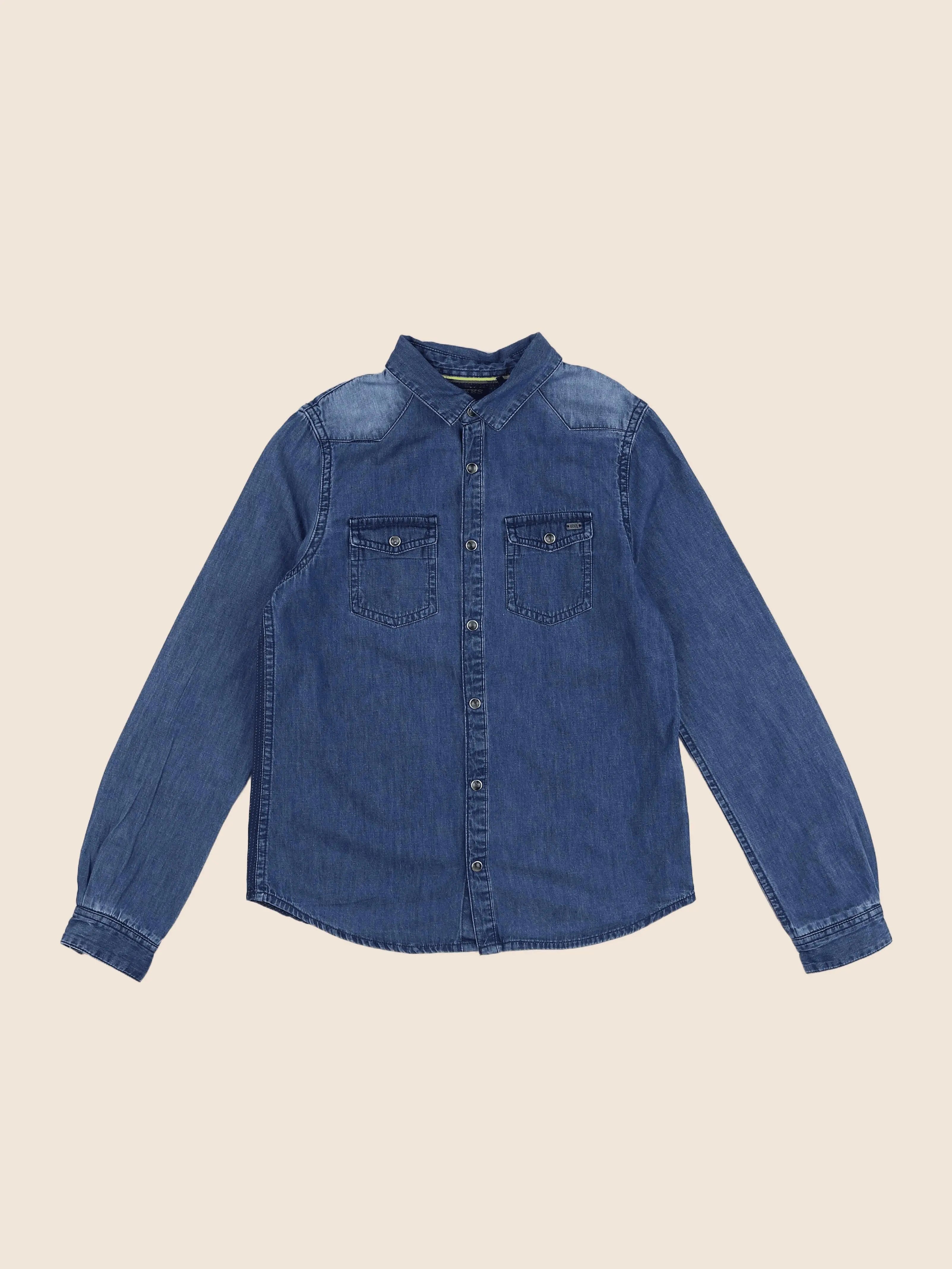 IKKS - chemise bleu - 10 ans