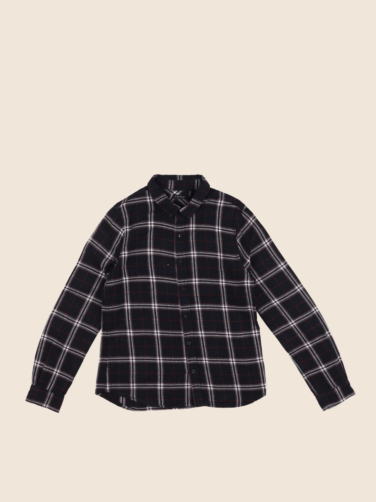 IKKS - chemise noir, rouge - 10 ans