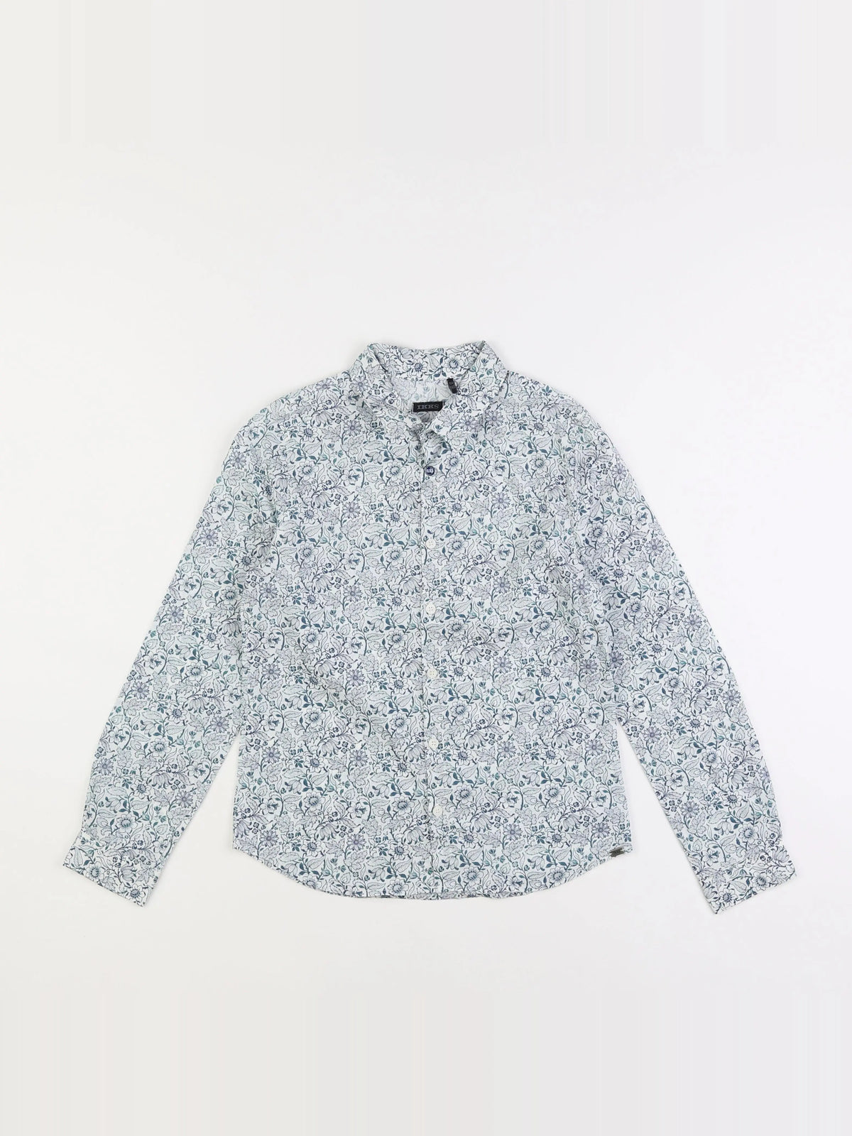 IKKS - chemise blanc, bleu - 10 ans