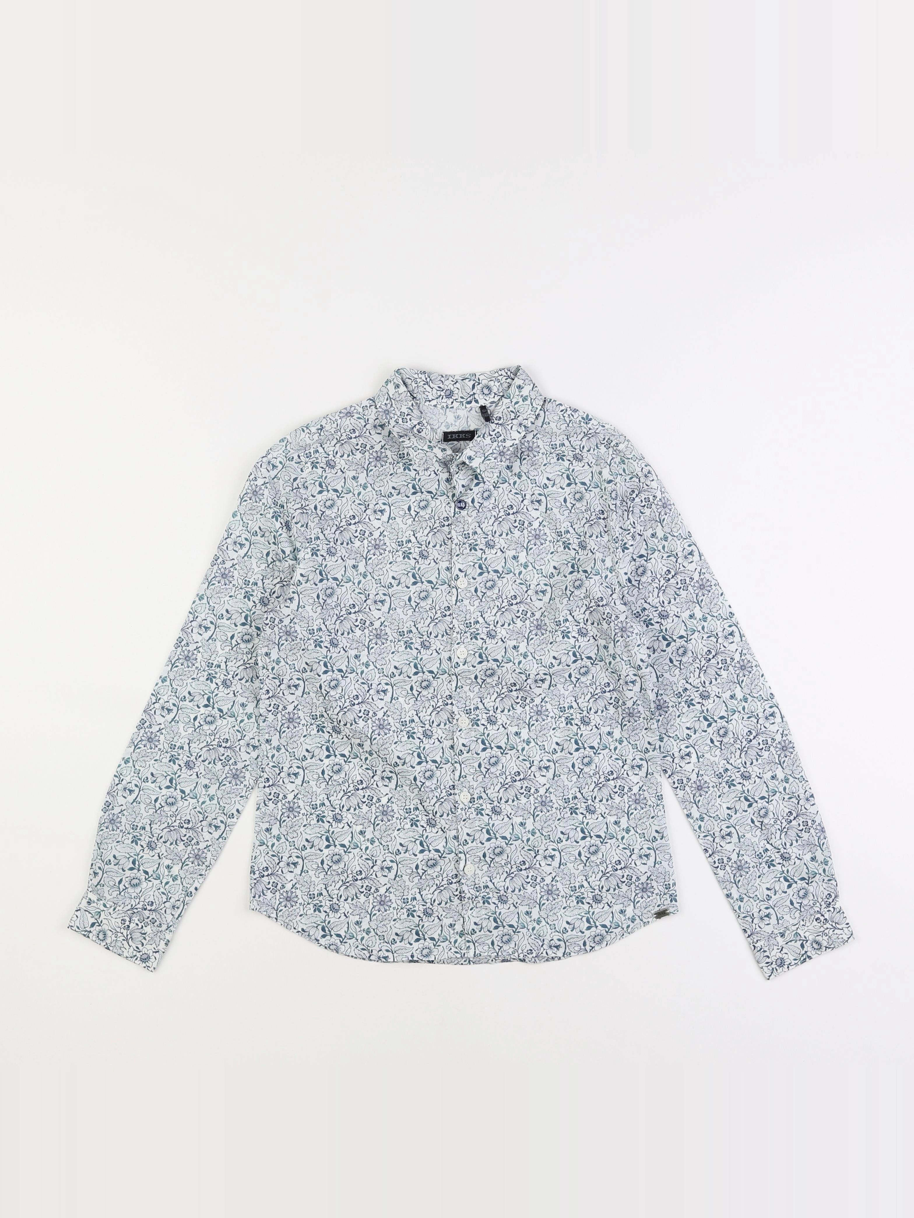 IKKS - chemise blanc, bleu - 10 ans