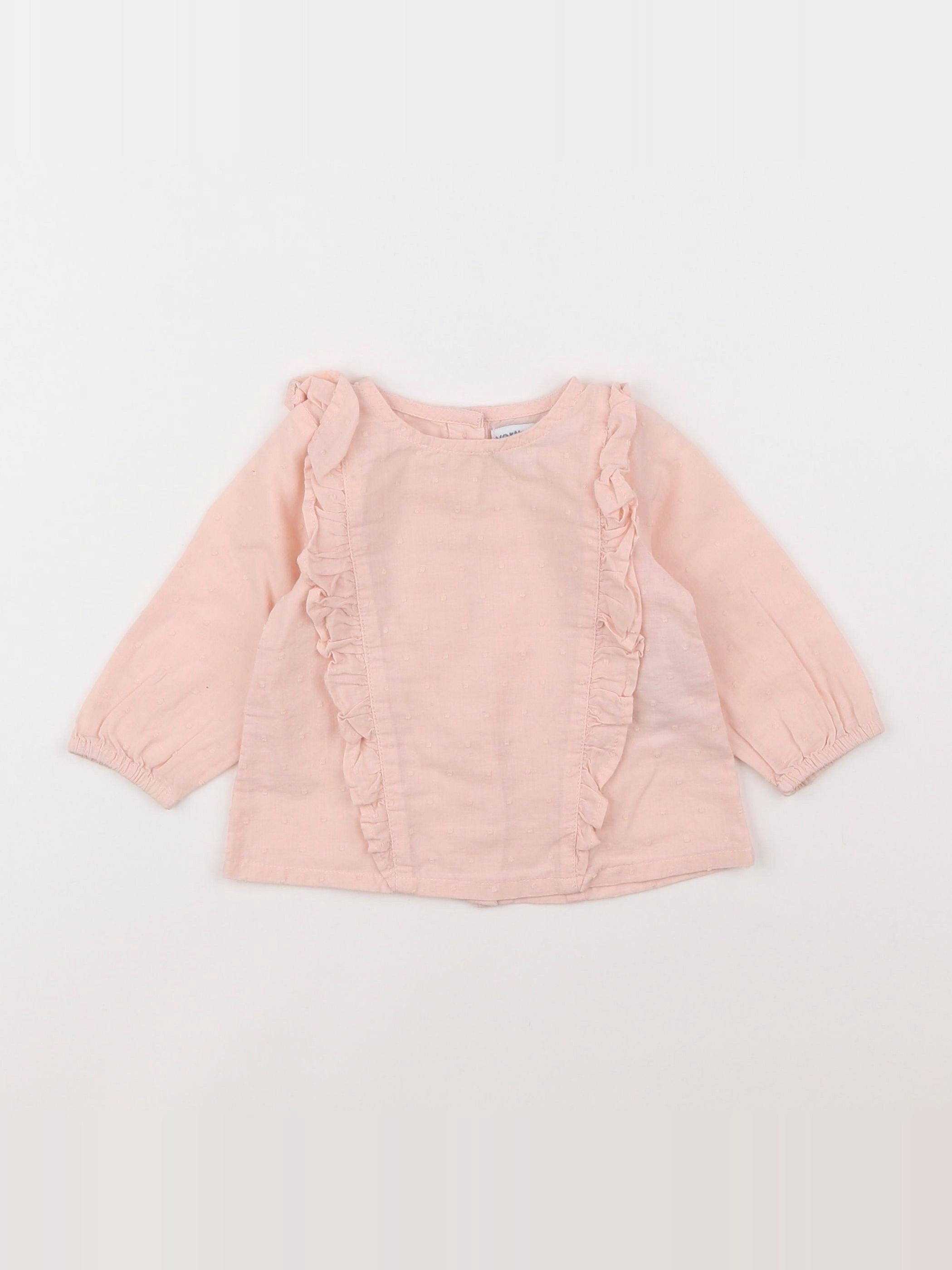 Vertbaudet - blouse rose - 6 mois