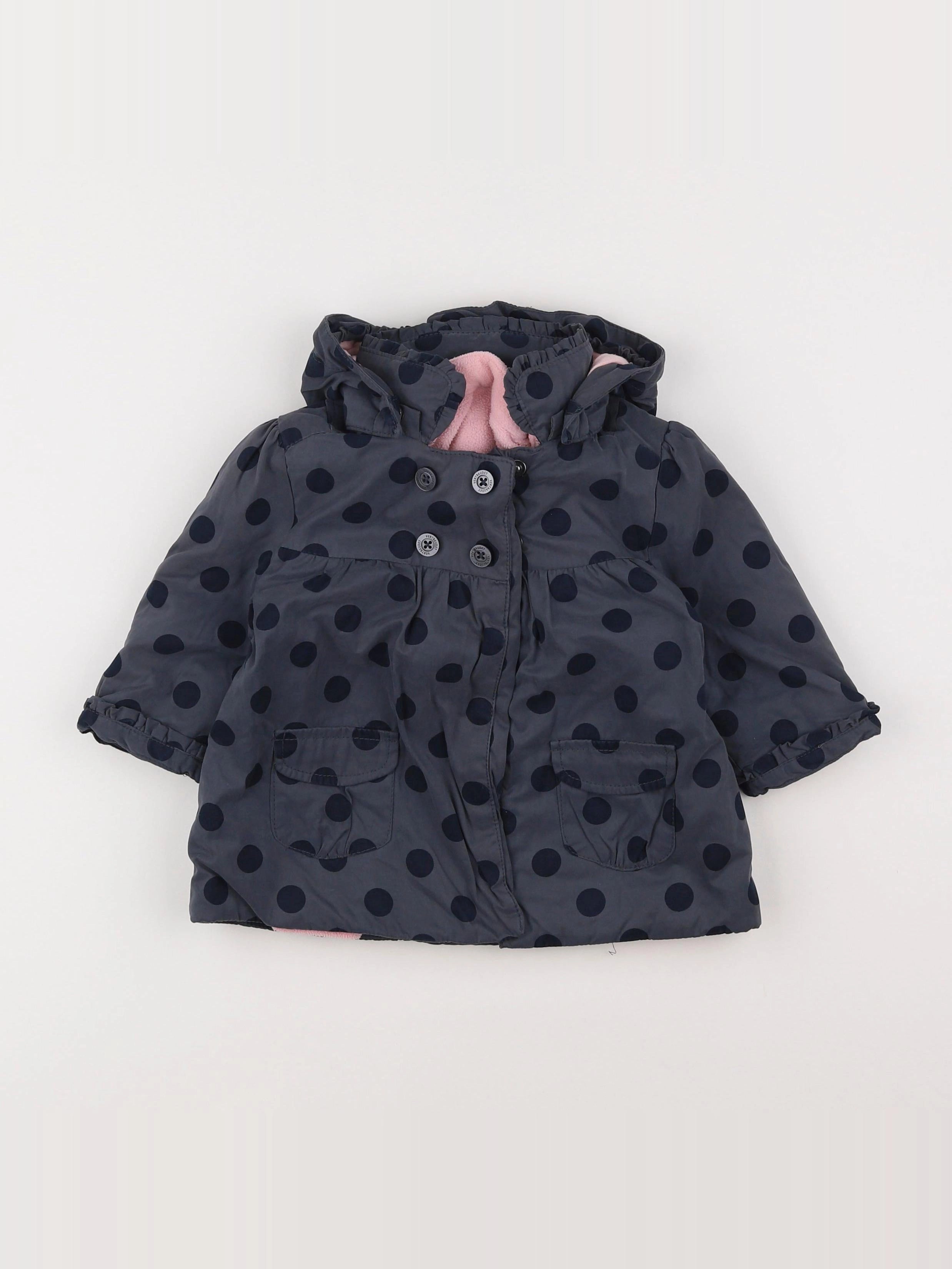 Vertbaudet - veste doublé gris - 12 mois