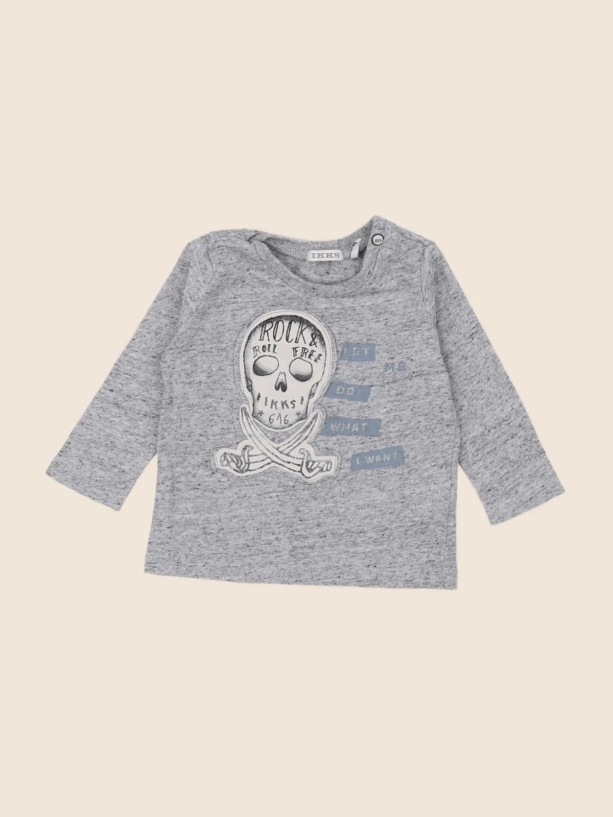 IKKS - tee-shirt gris - 6 mois