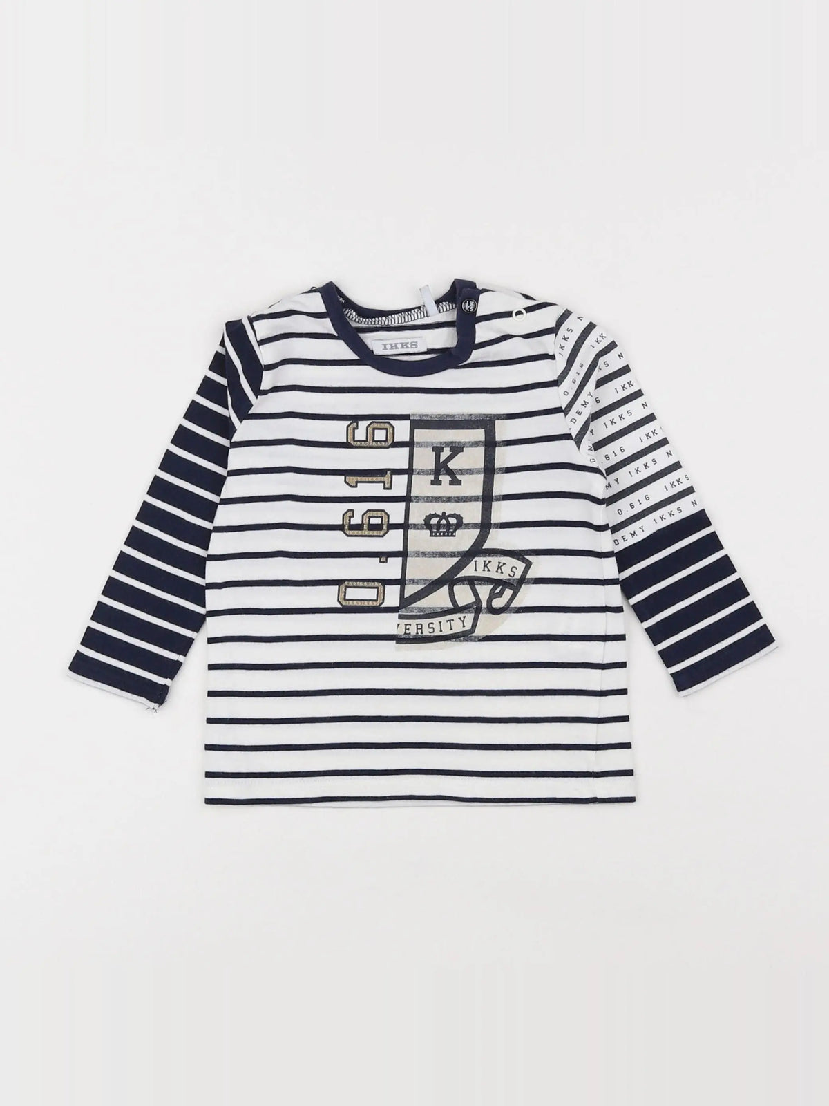 IKKS - tee-shirt bleu - 12 mois