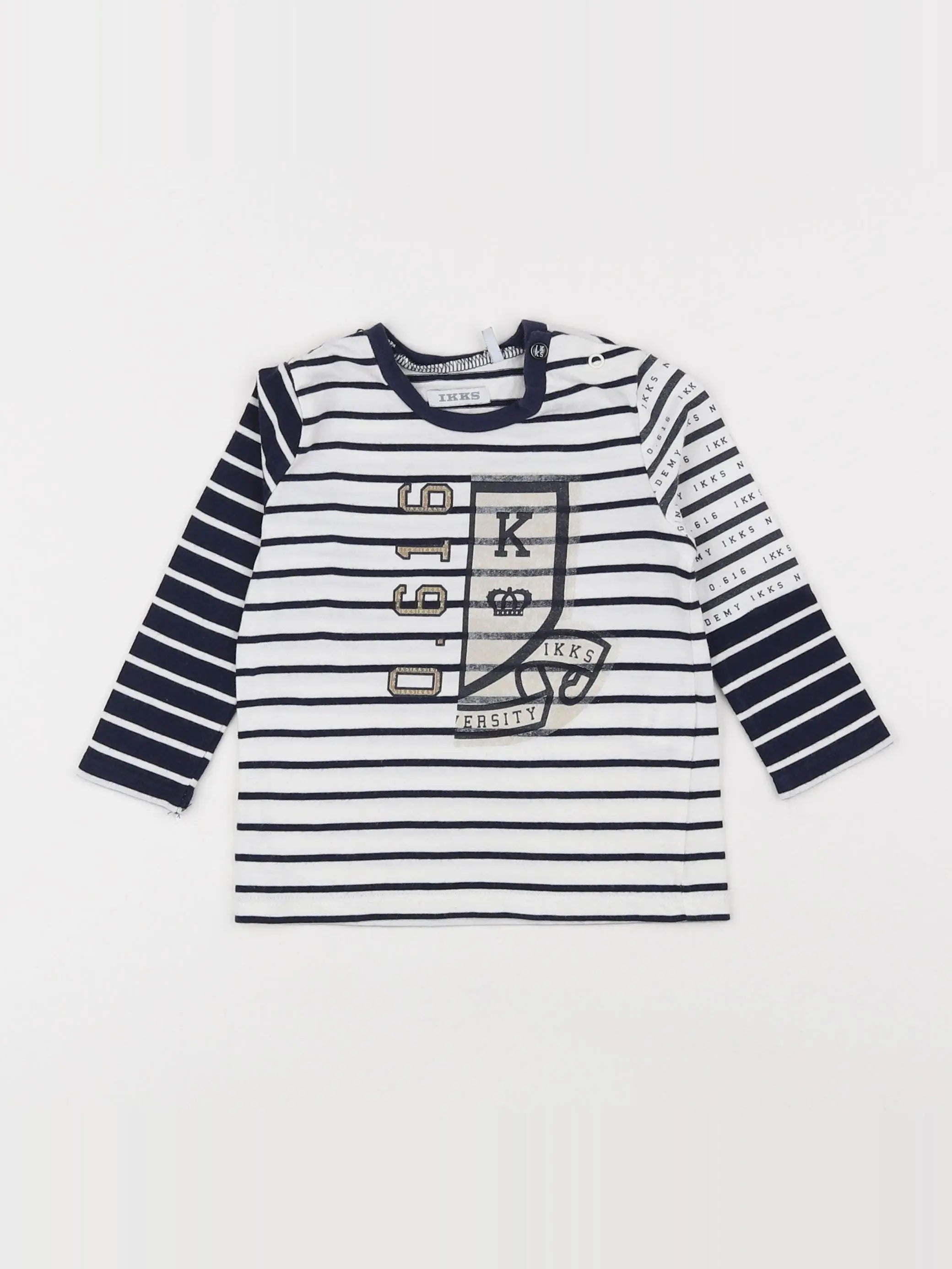 IKKS - tee-shirt bleu - 12 mois