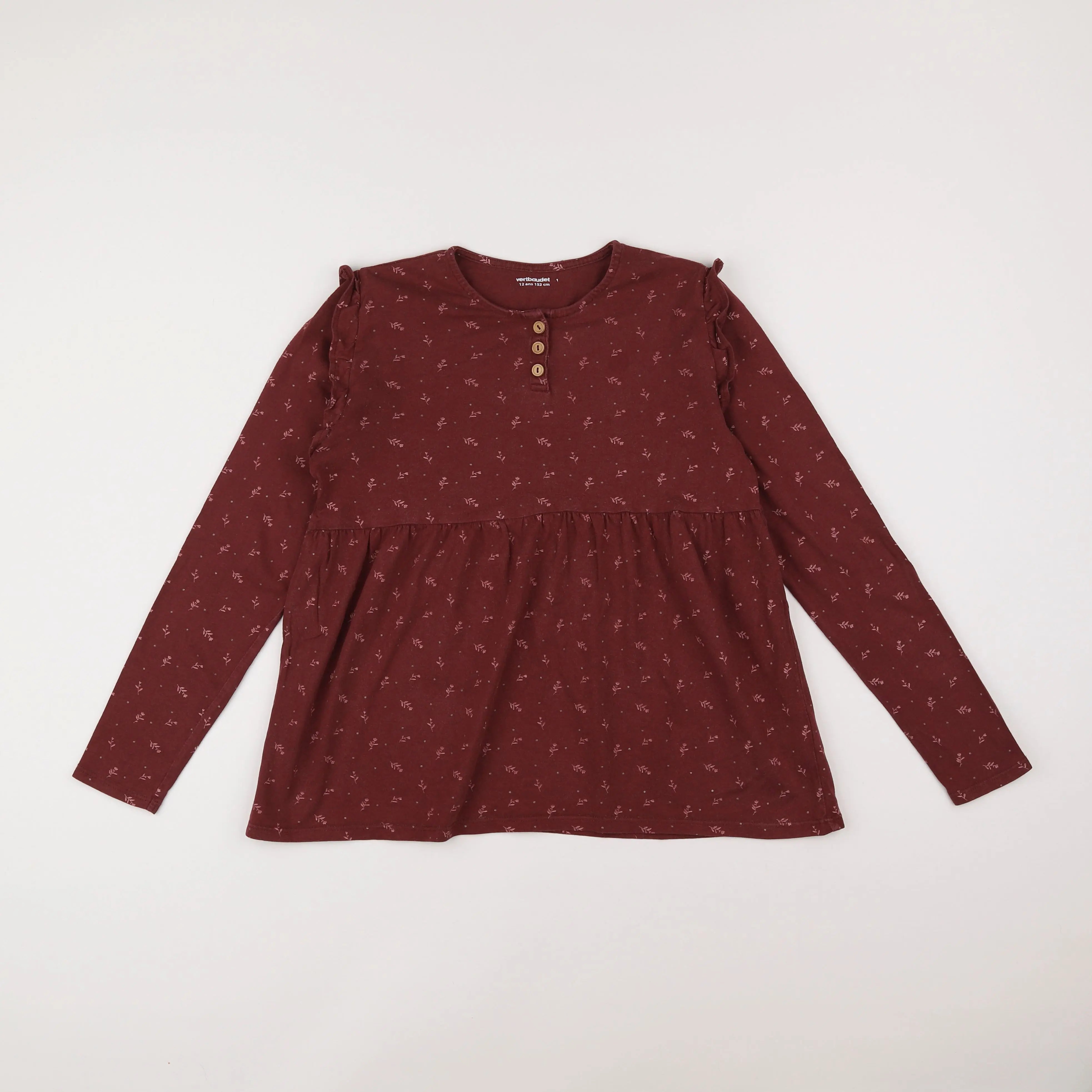 Vertbaudet - tee-shirt rouge - 12 ans
