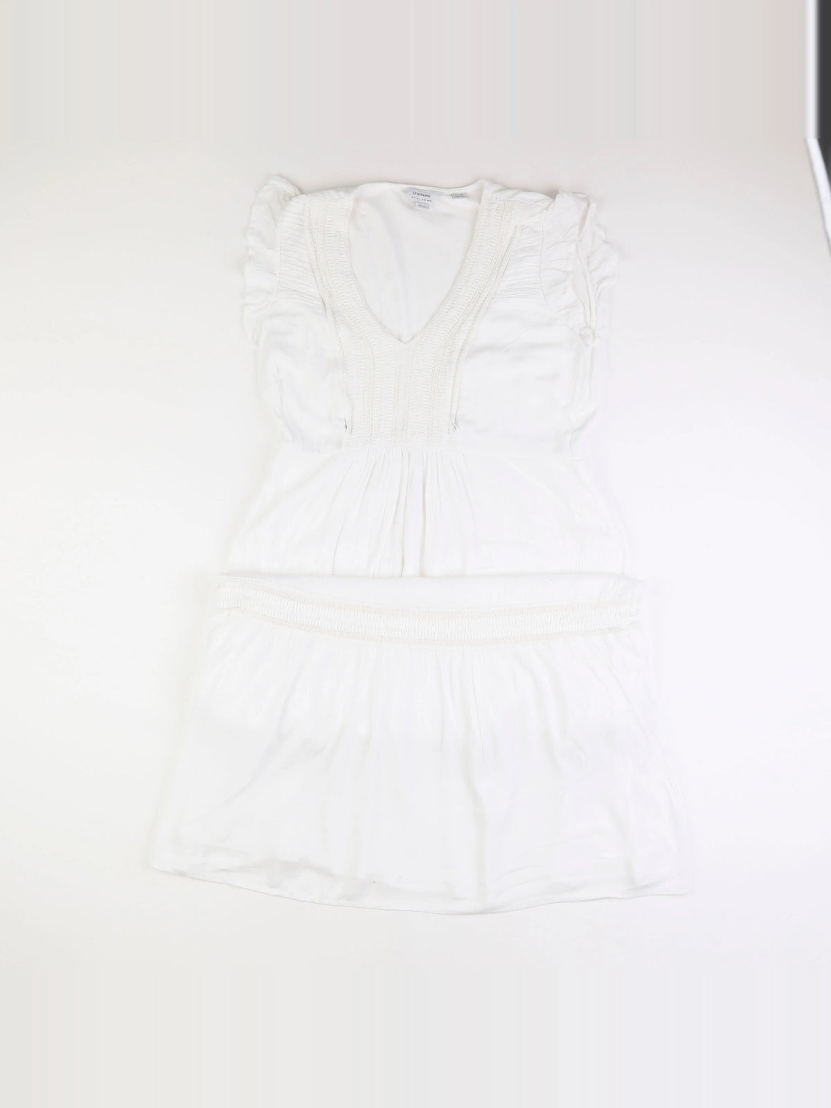 Seraphine - robe allaitement, grossesse blanc - 42