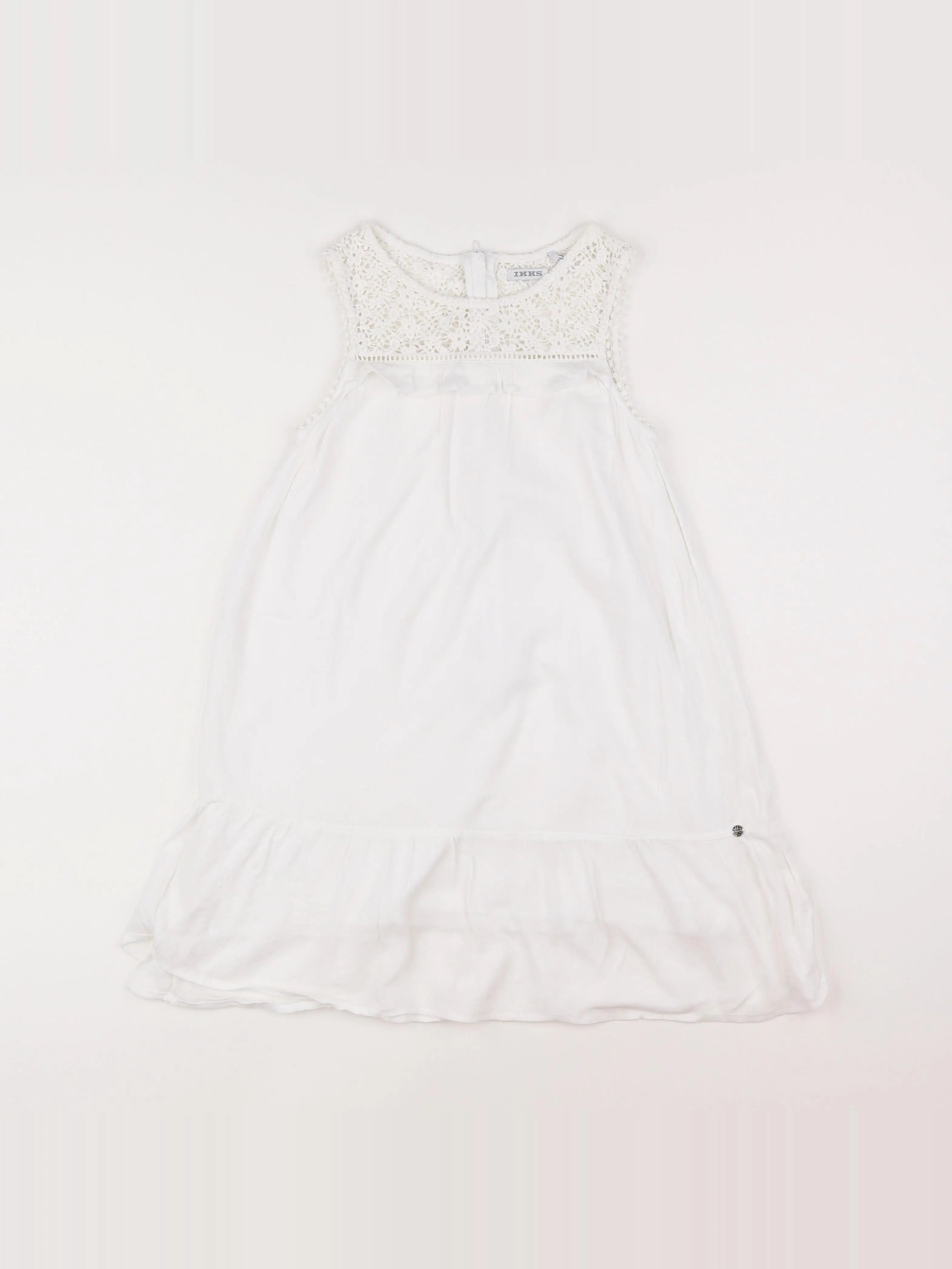 IKKS - robe blanc - 8 ans