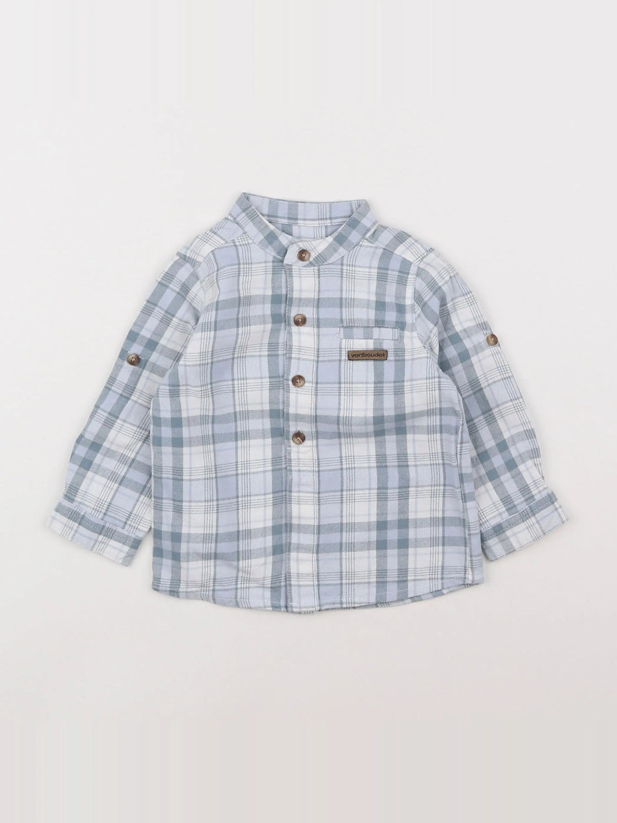 Vertbaudet - chemise gris - 18 mois