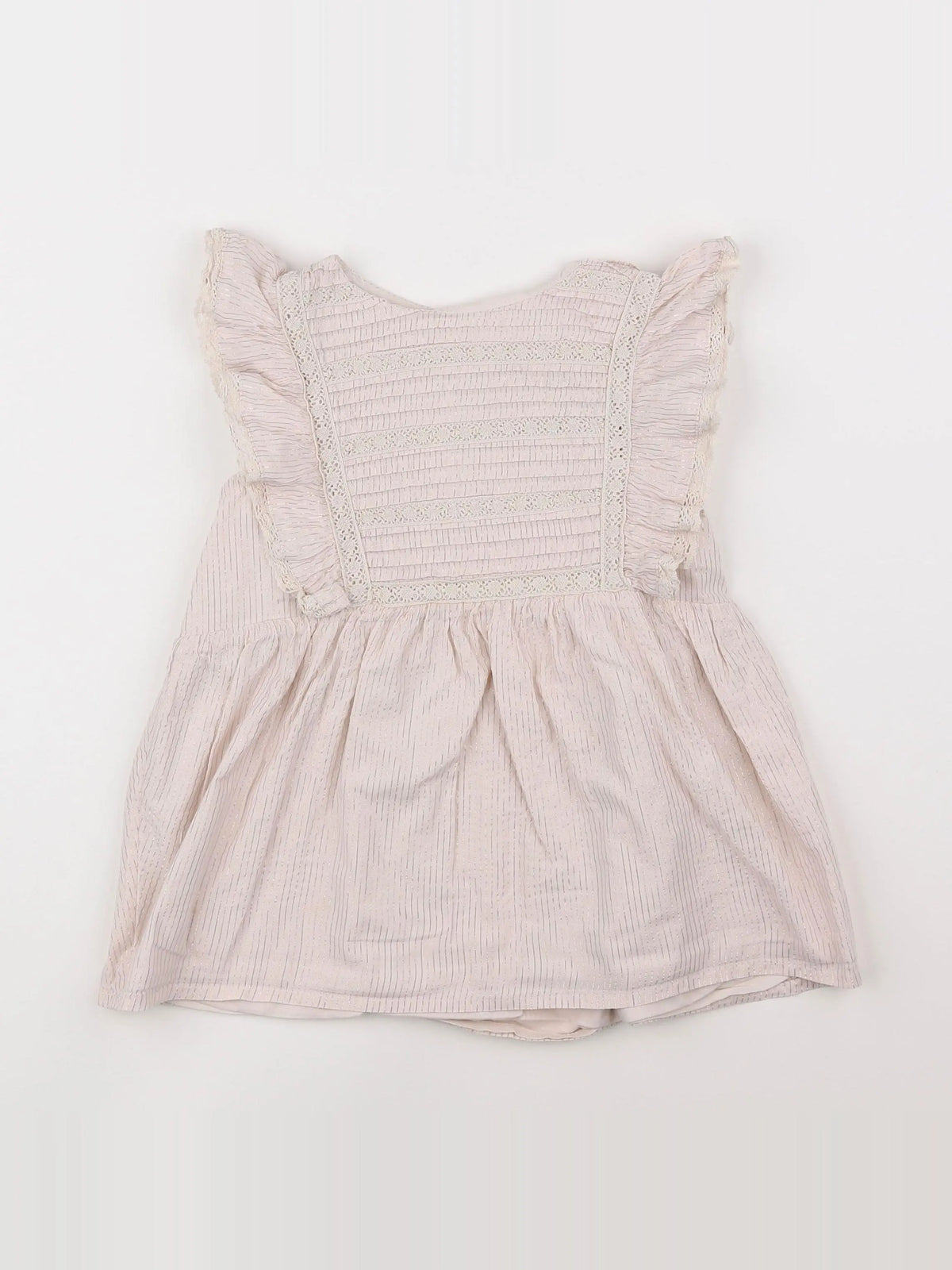 Vertbaudet - blouse beige, or - 9 ans