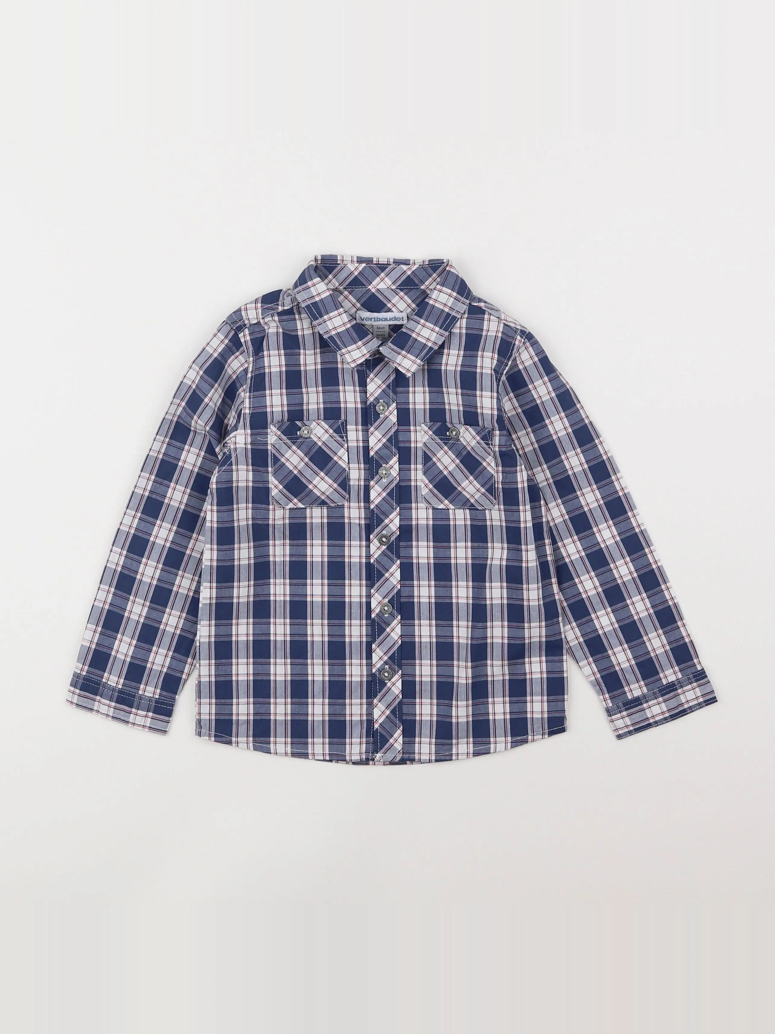 Vertbaudet - chemise bleu - 3 ans