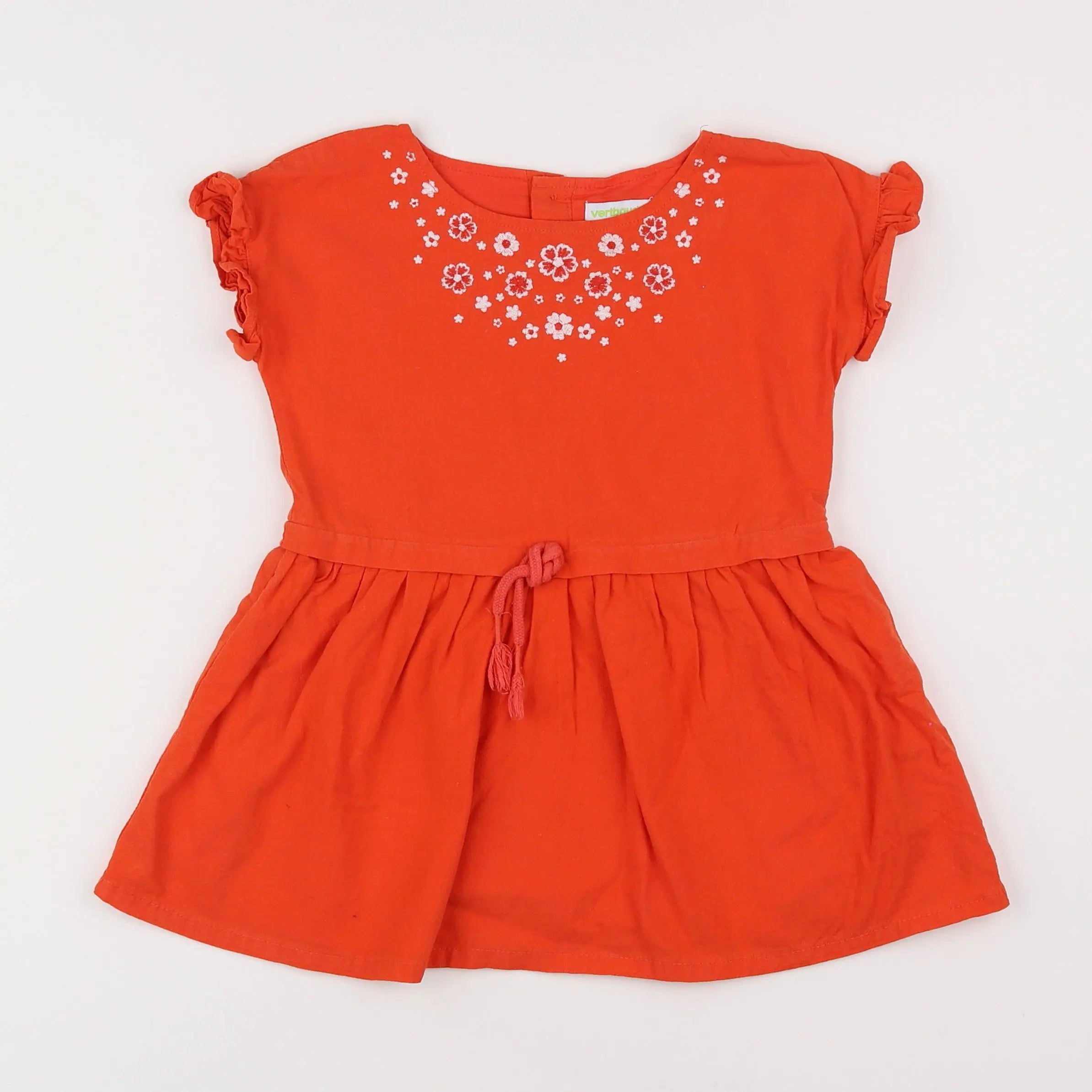 Vertbaudet - robe orange - 3 ans