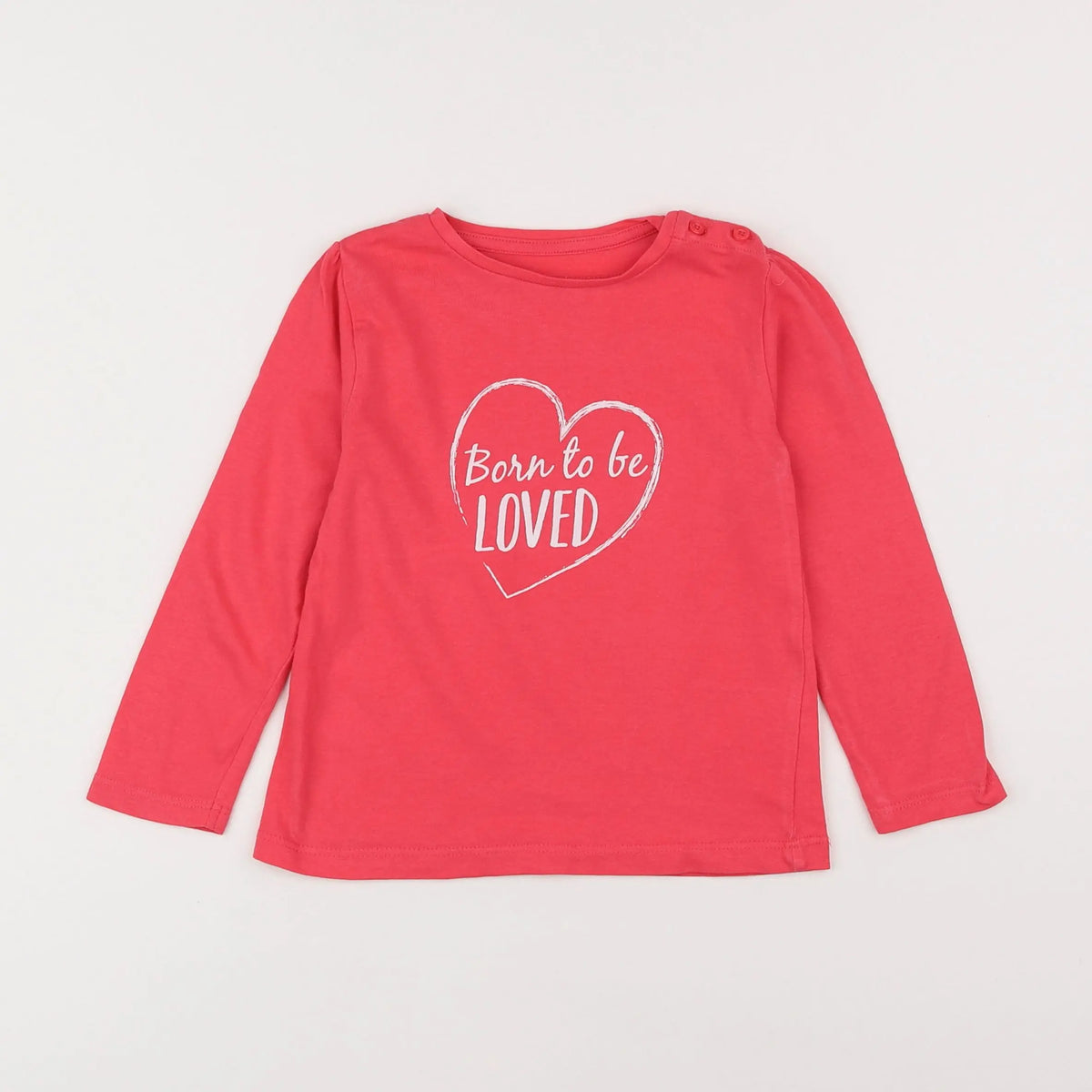 Vertbaudet - tee-shirt rose - 2 ans