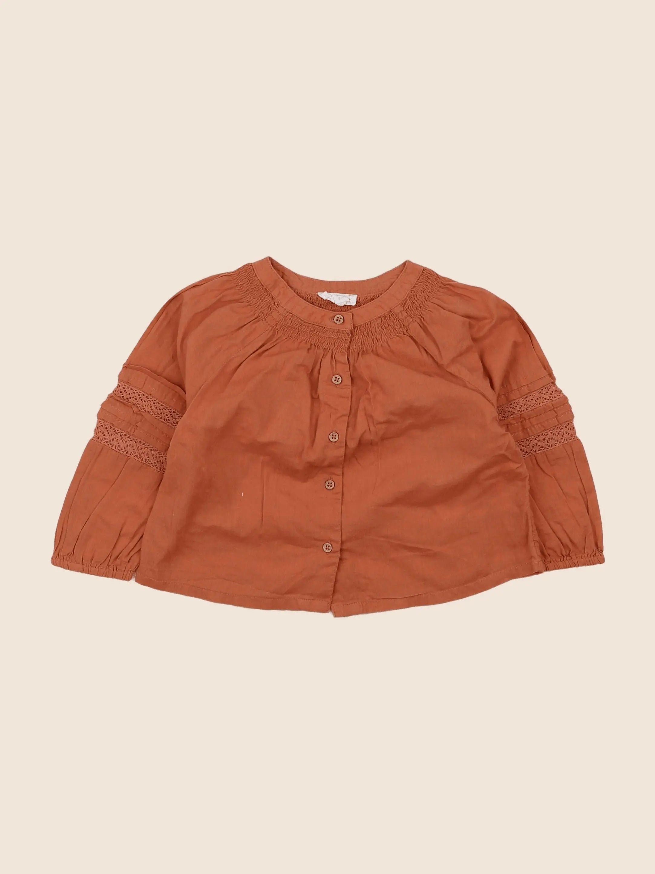 Vertbaudet - blouse rose - 6 mois