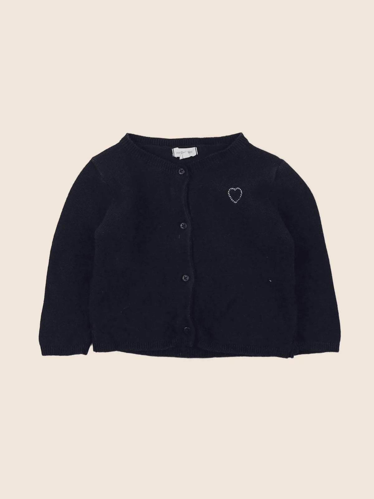 Vertbaudet - gilet bleu - 6 mois