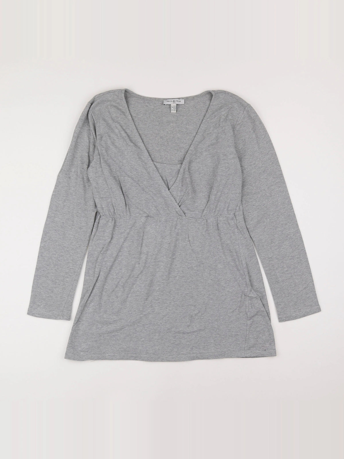 Envie de fraise - tee-shirt grossesse gris - 42 à 44