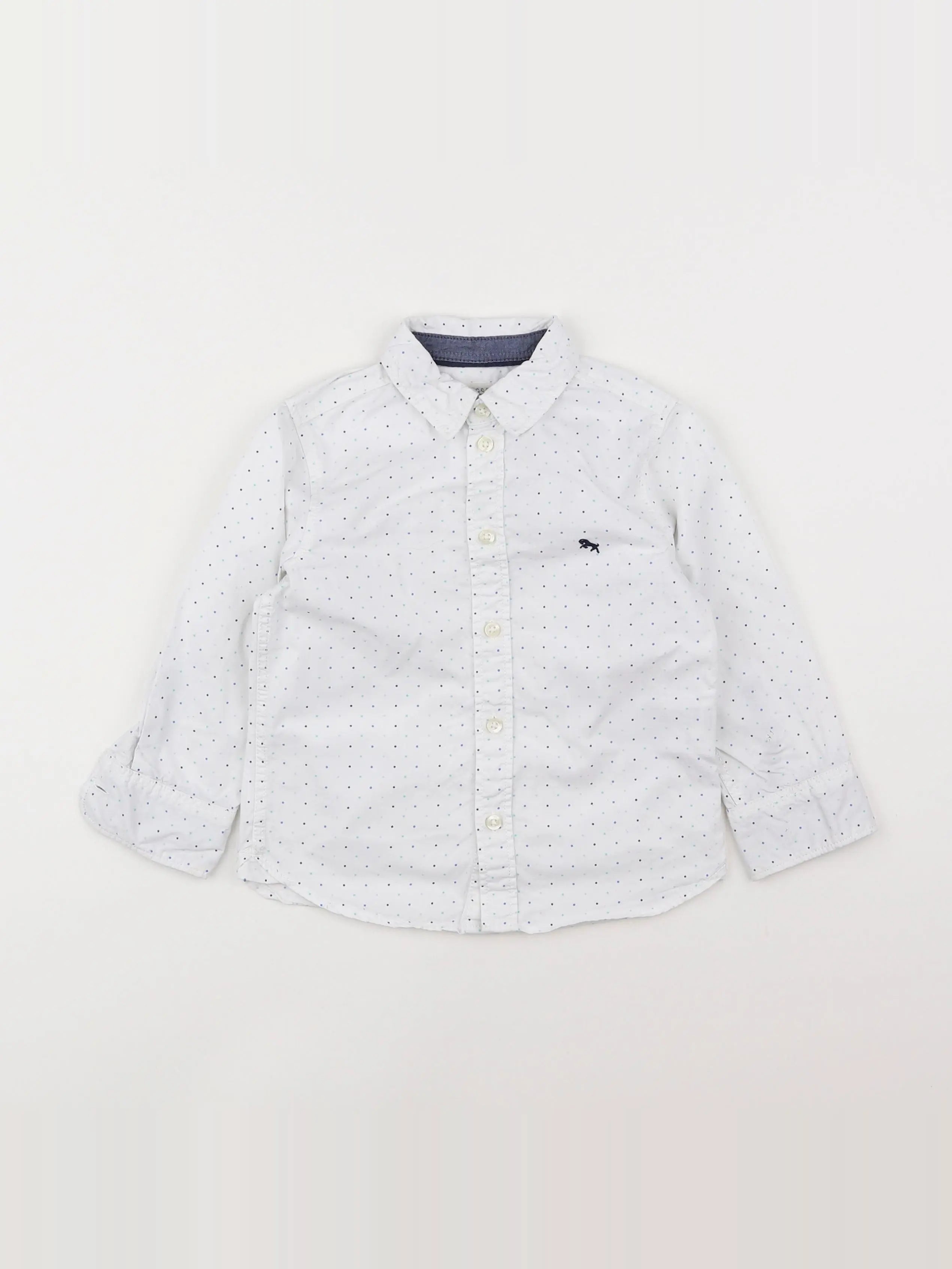 H&M - chemise blanc - 18 mois à 2 ans