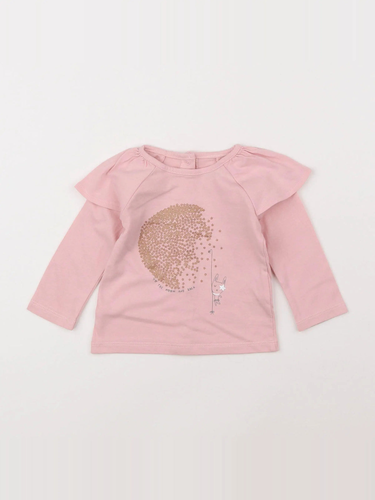 Vertbaudet - tee-shirt rose - 6 mois