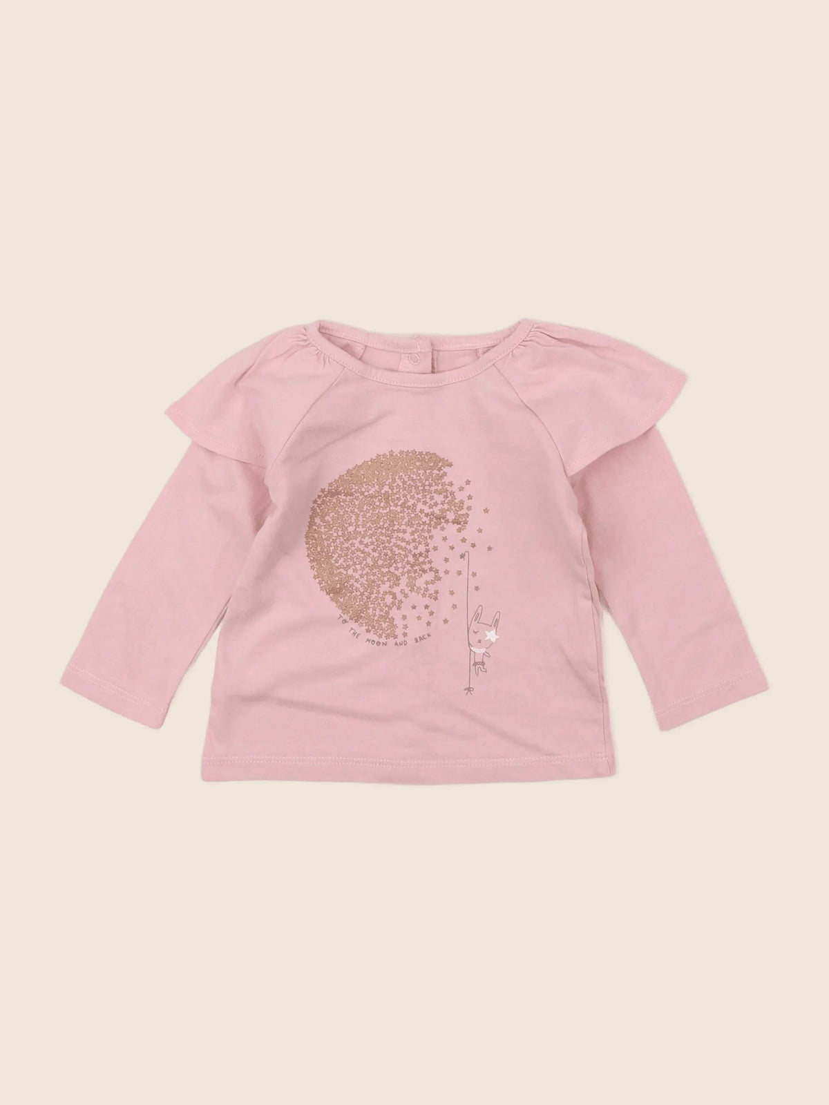 Vertbaudet - tee-shirt rose - 6 mois