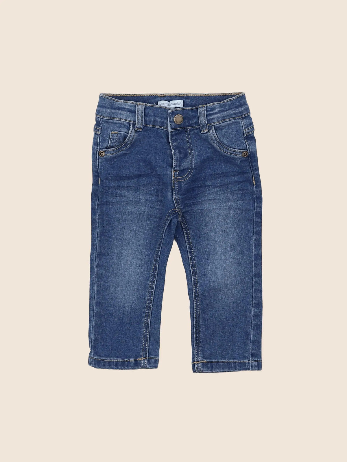Vertbaudet - jean bleu - 9 mois