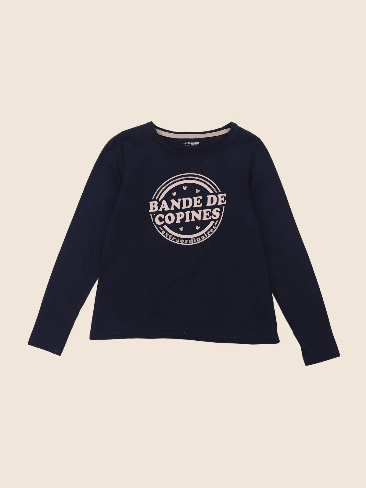 Vertbaudet - tee-shirt bleu - 8 ans