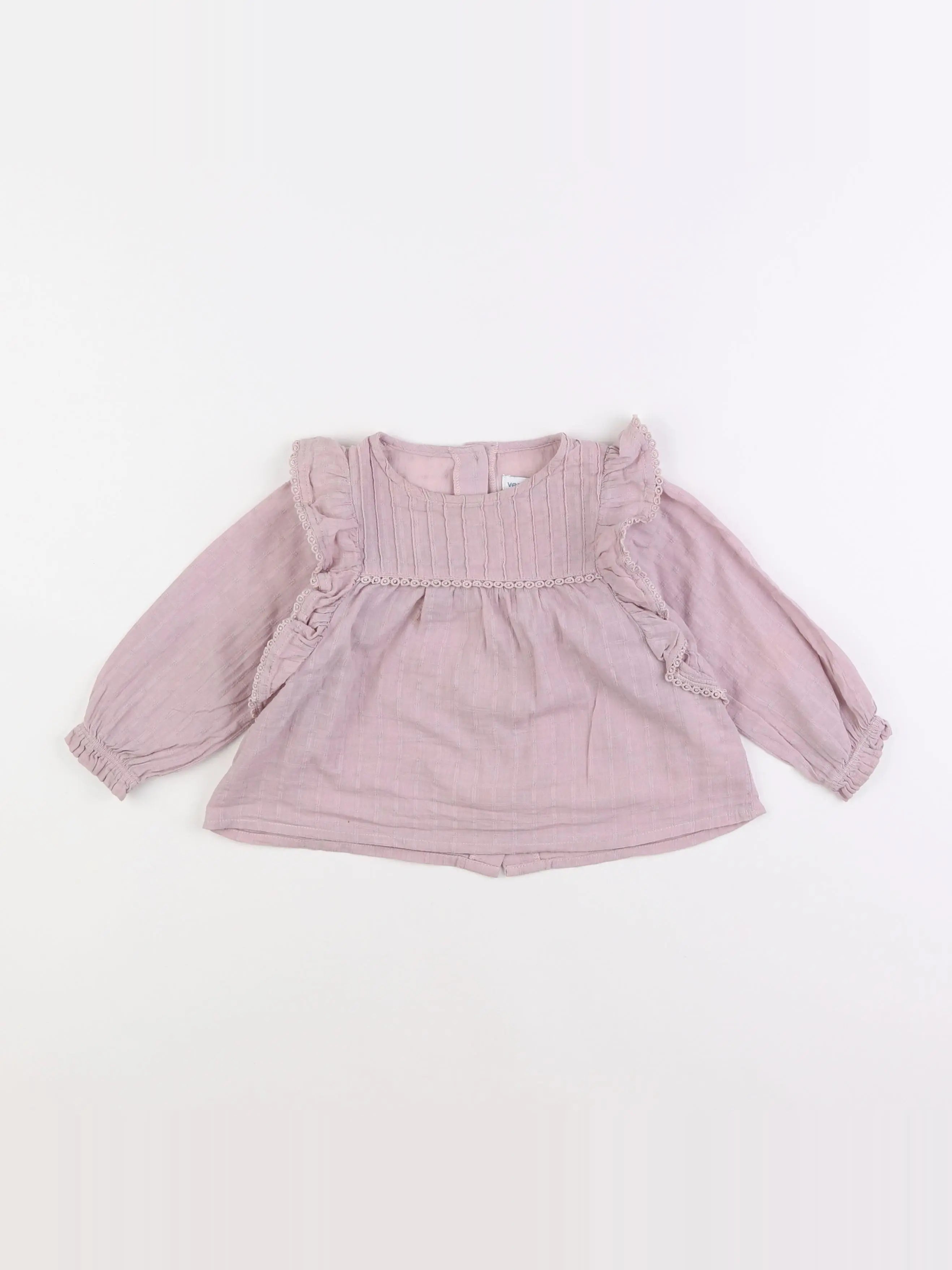 Vertbaudet - blouse rose - 18 mois