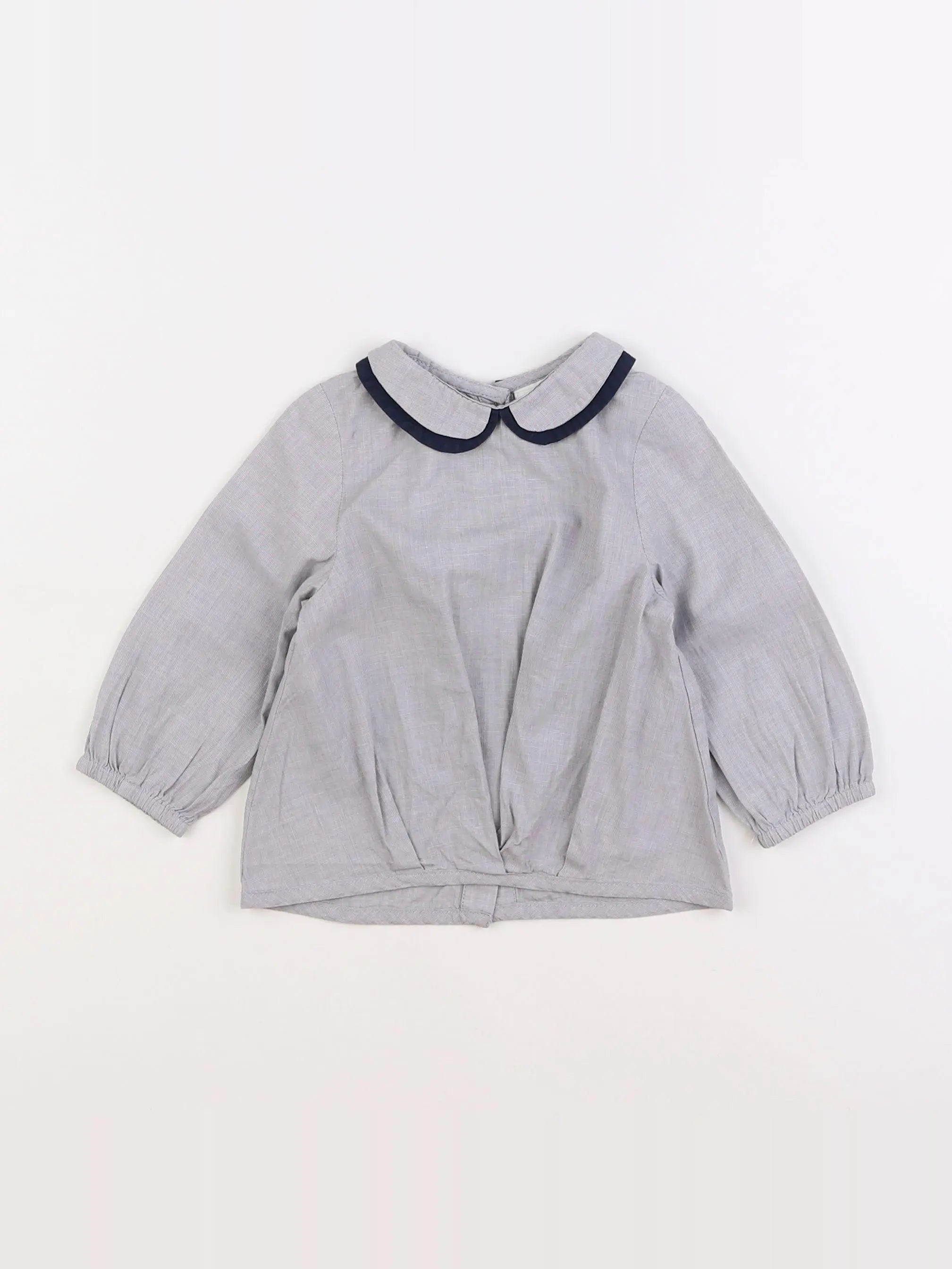 Tape à l'oeil - blouse gris - 12 mois