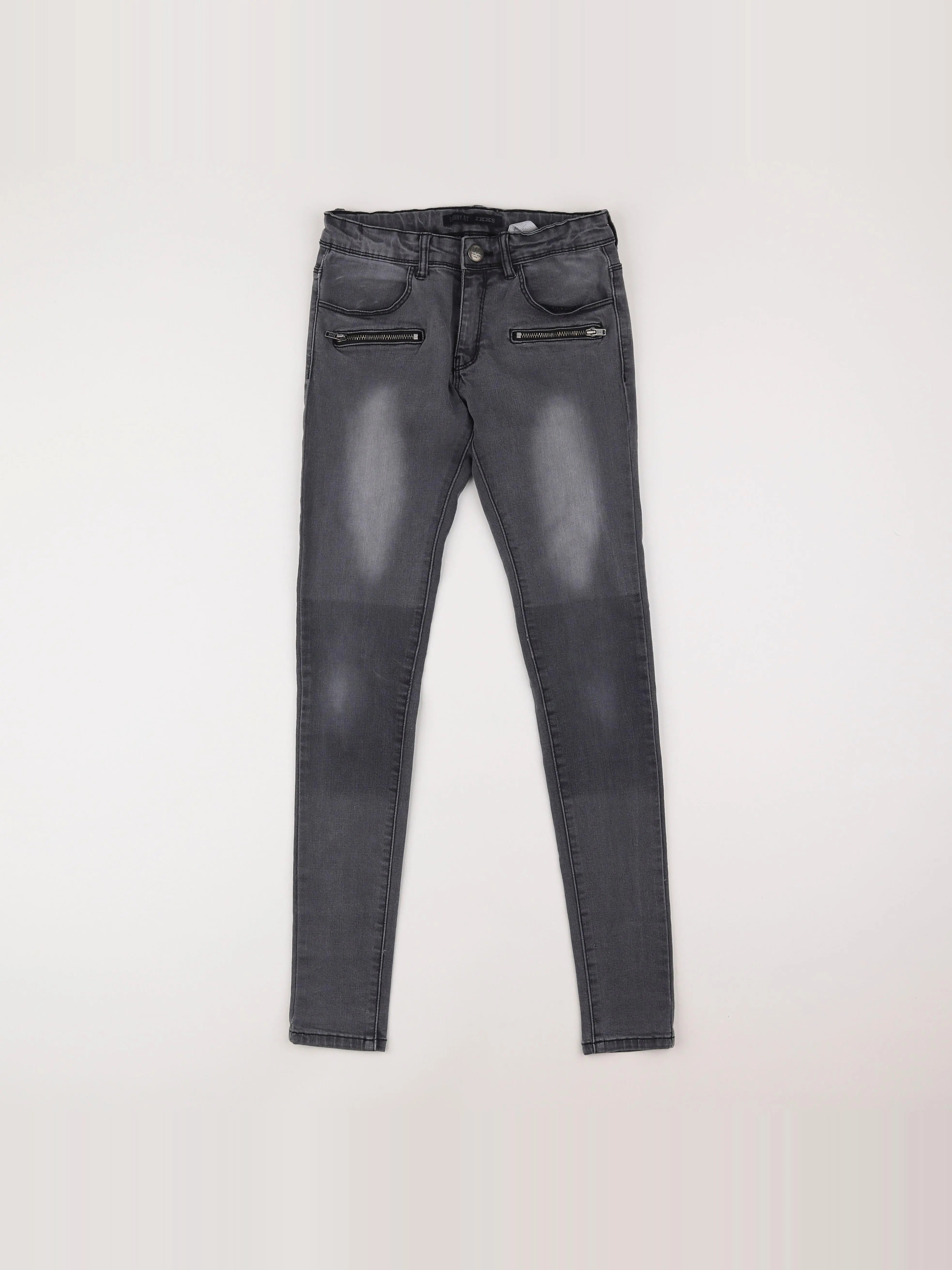 IKKS - jean gris - 10 ans