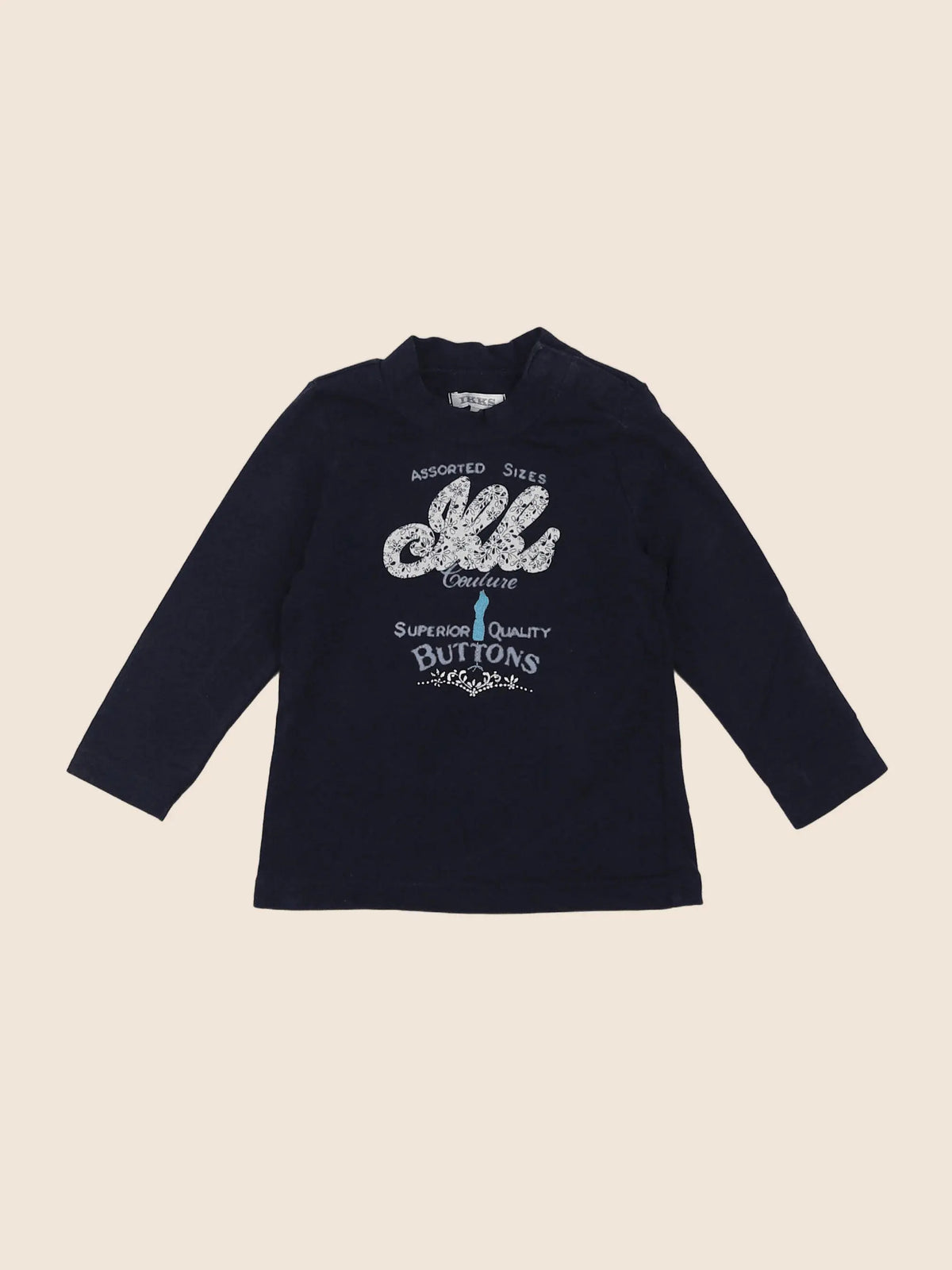 IKKS - sous-pull bleu - 6 mois
