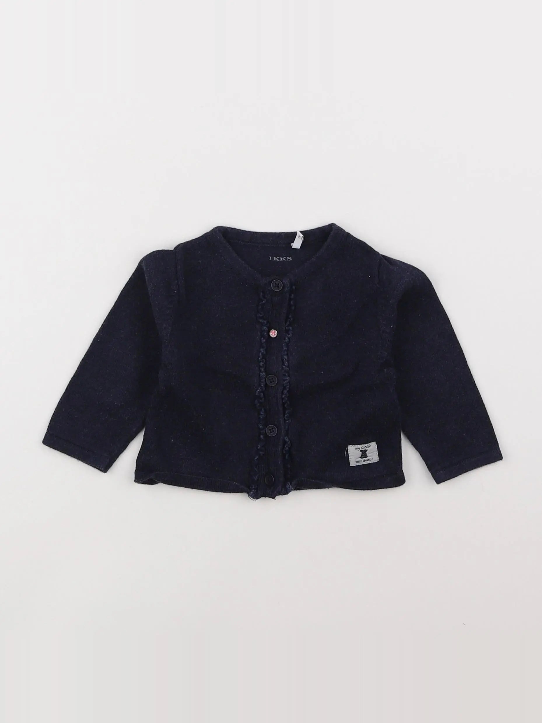 IKKS - gilet bleu - 6 mois