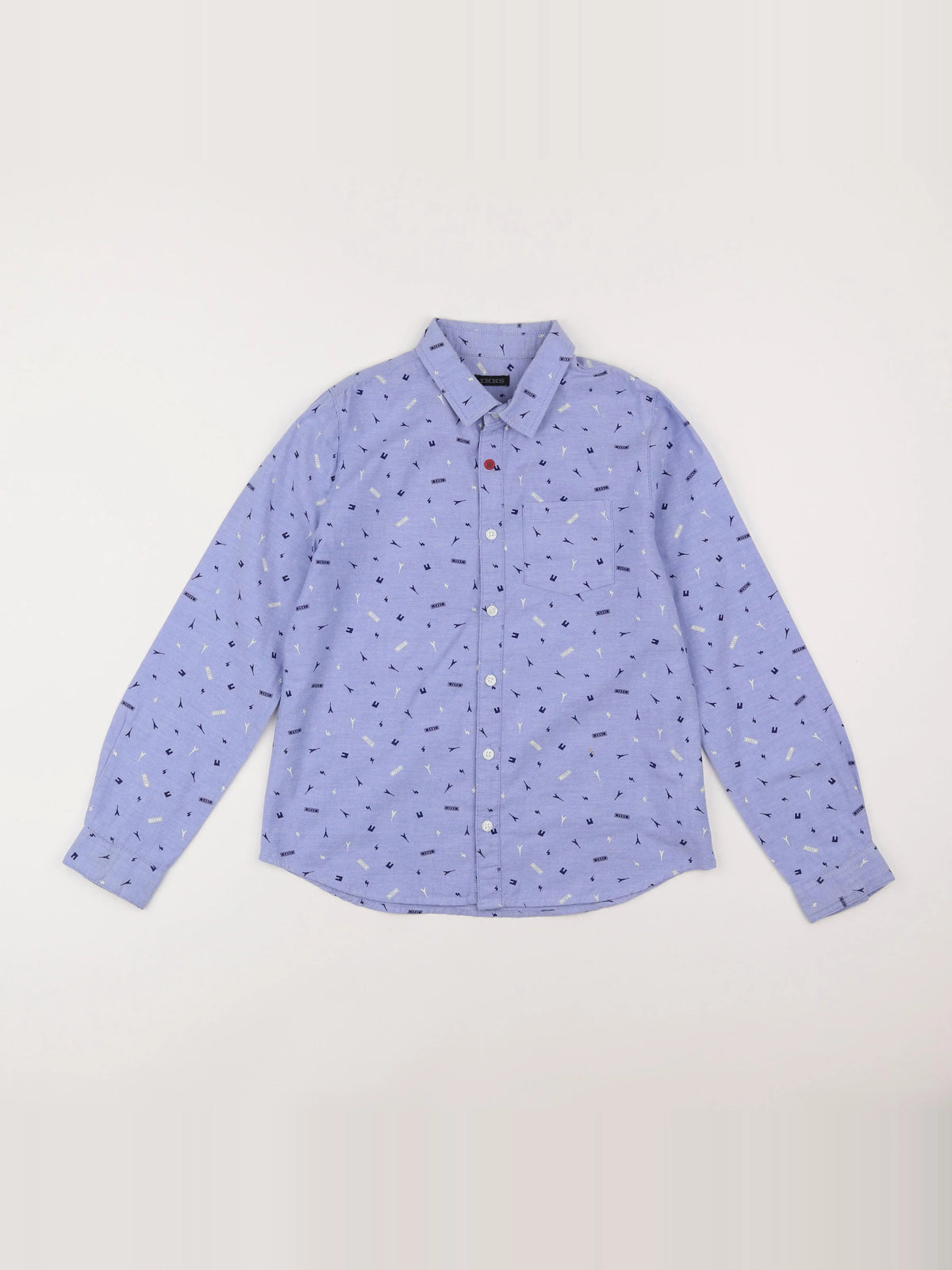 IKKS - chemise bleu - 10 ans