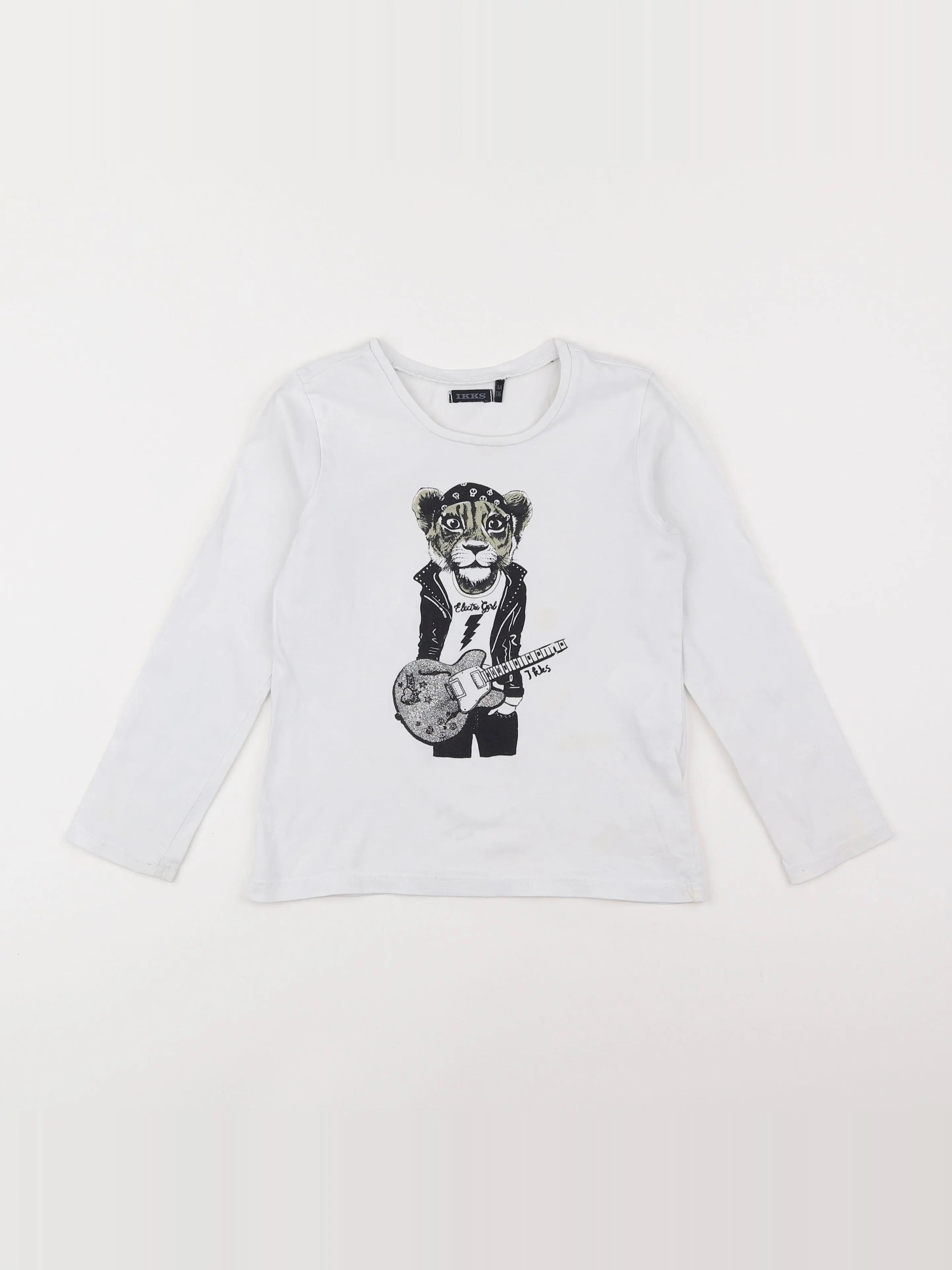 IKKS - tee-shirt blanc - 6 ans