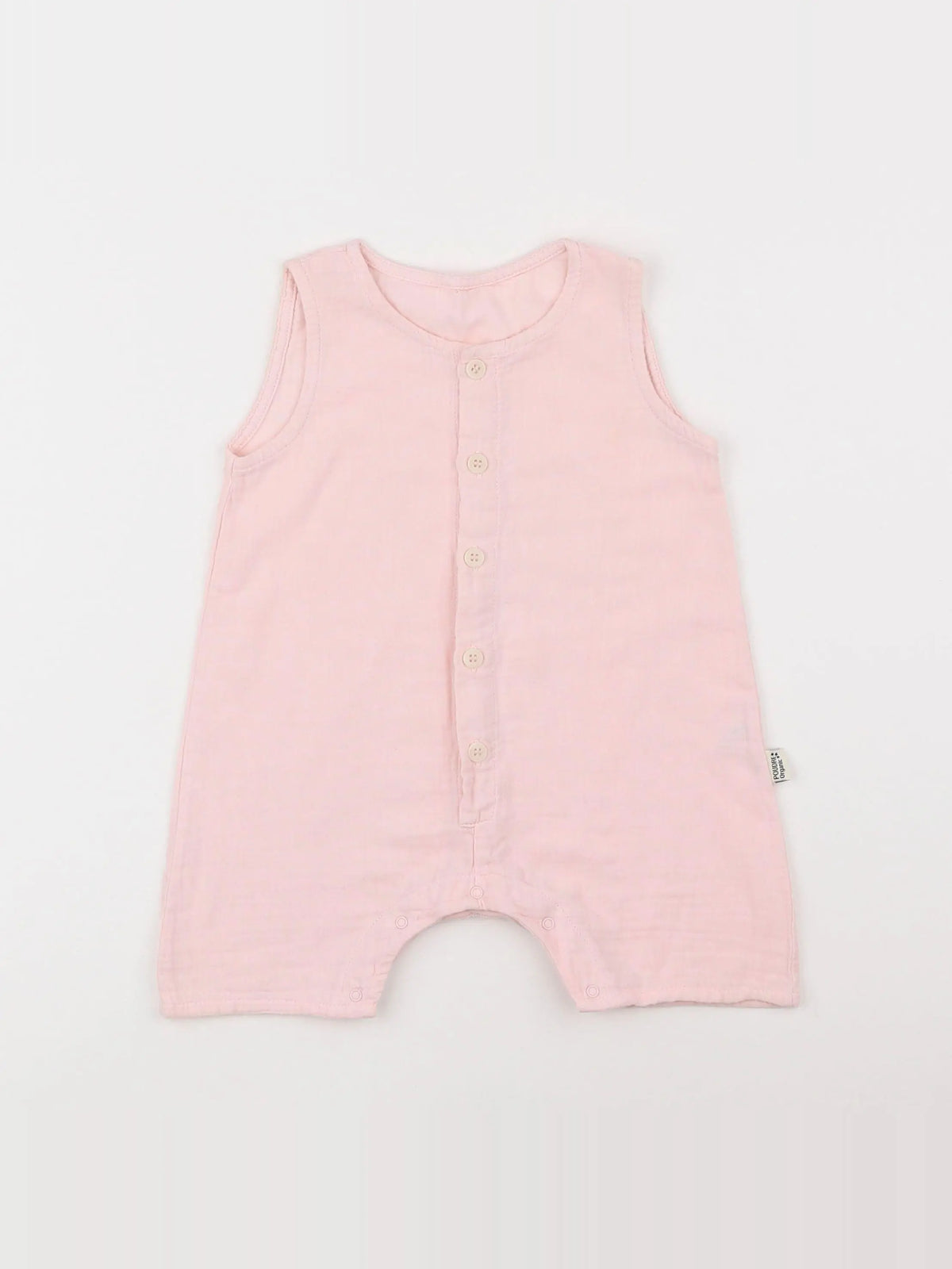 Poudre Organic - combinaison rose - 12 mois