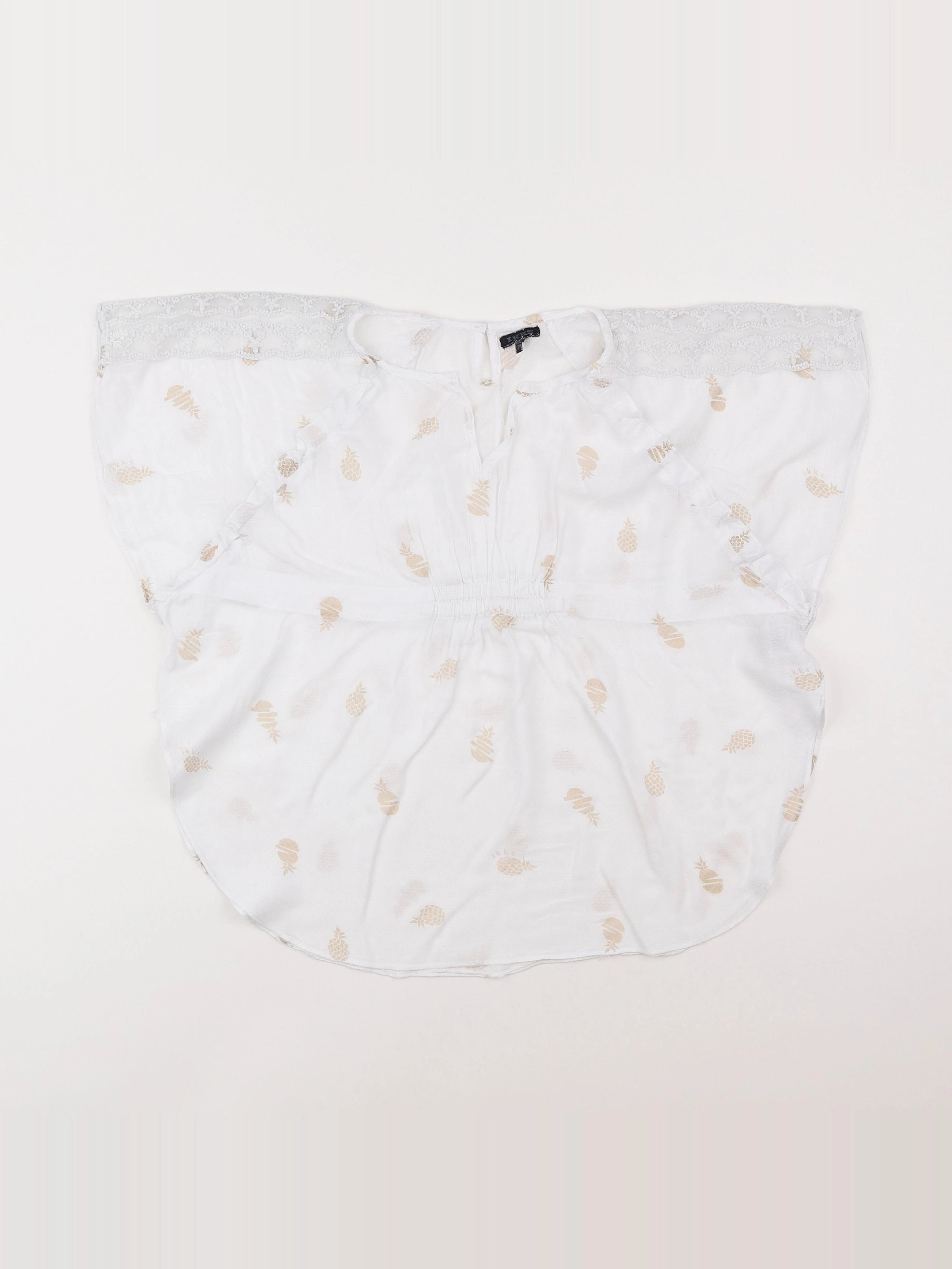 IKKS - blouse blanc - 10 ans