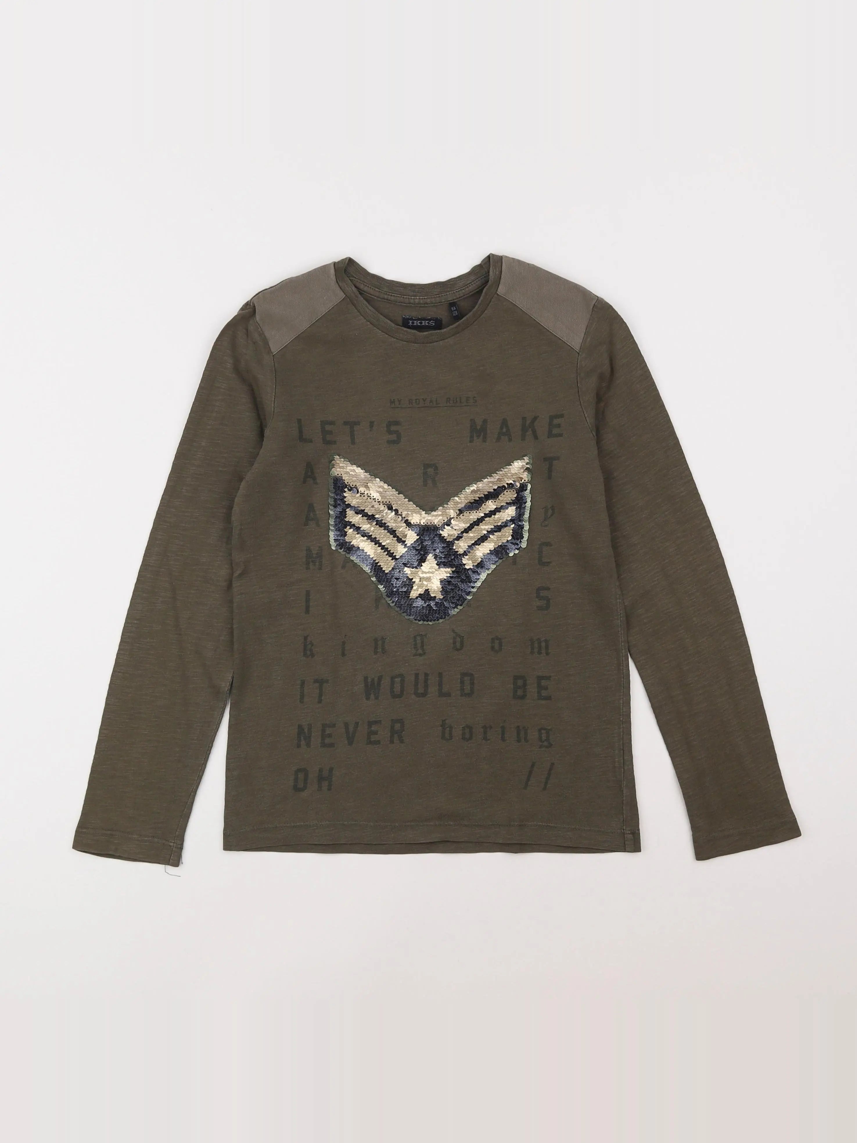 IKKS - tee-shirt vert - 8 ans