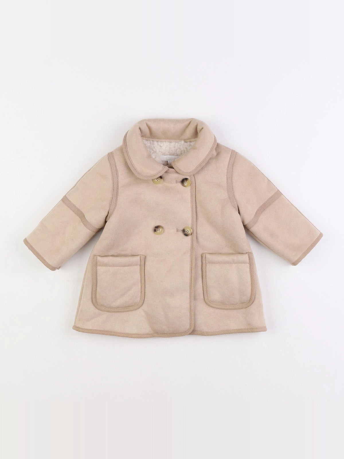 Chloé - manteau beige - 6 mois