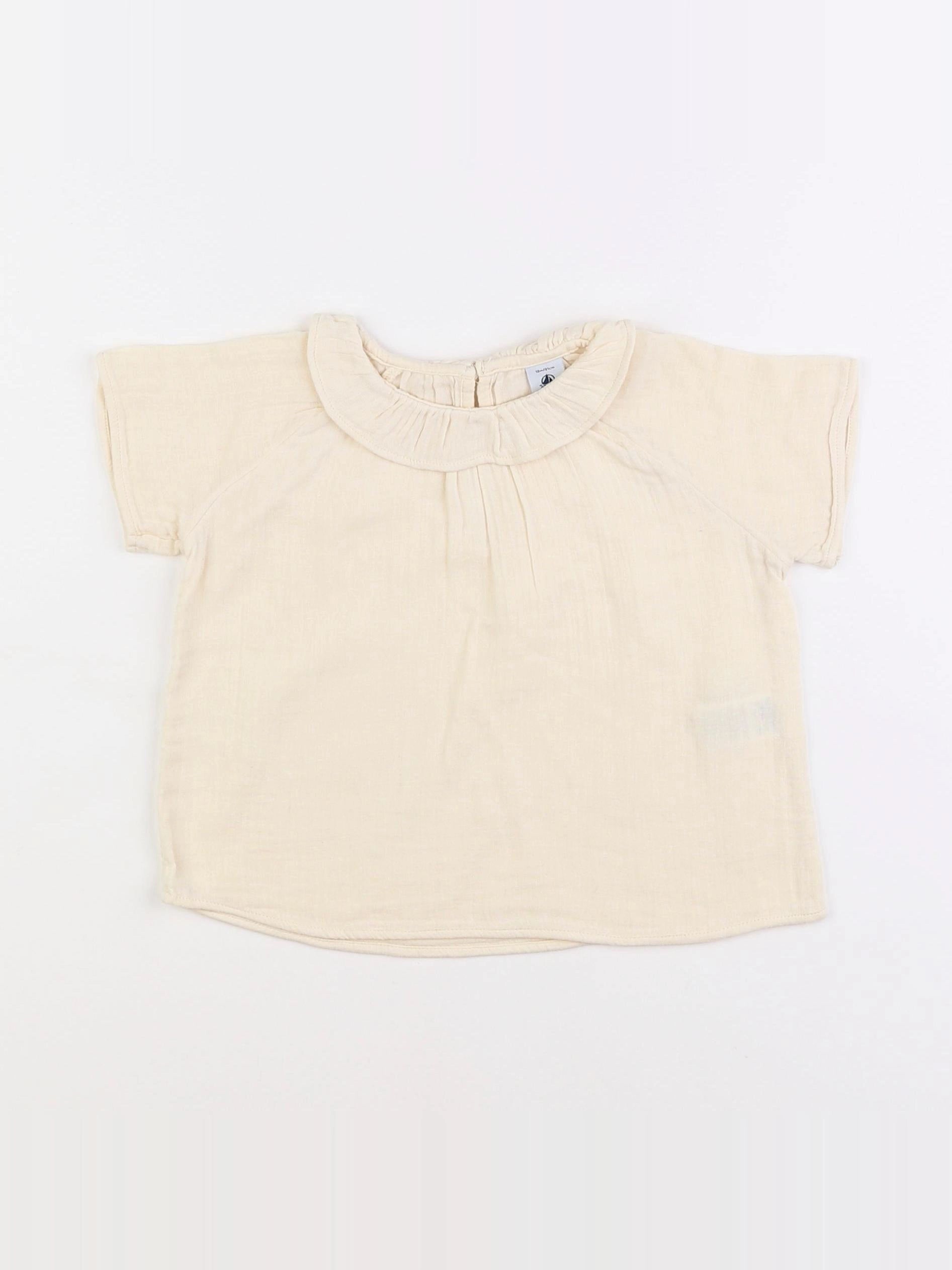 Petit Bateau - blouse beige - 18 mois