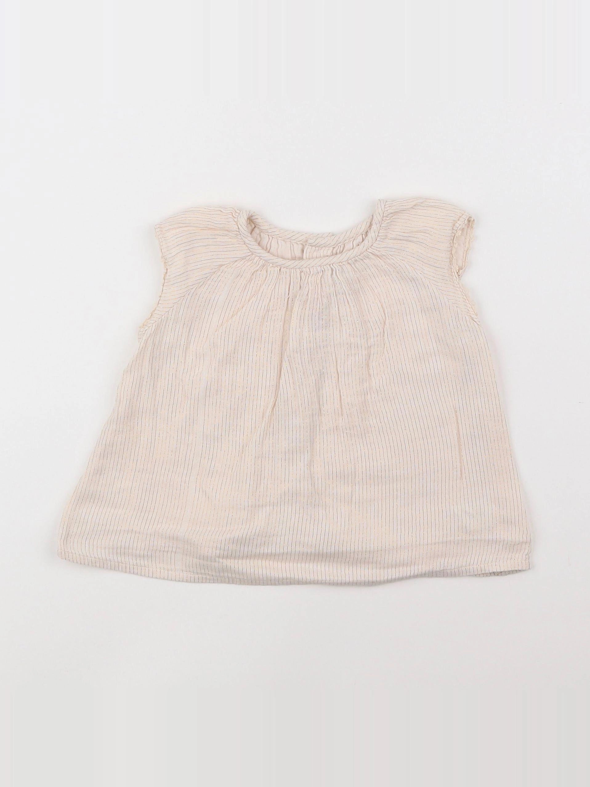 Bonpoint - blouse beige - 18 mois