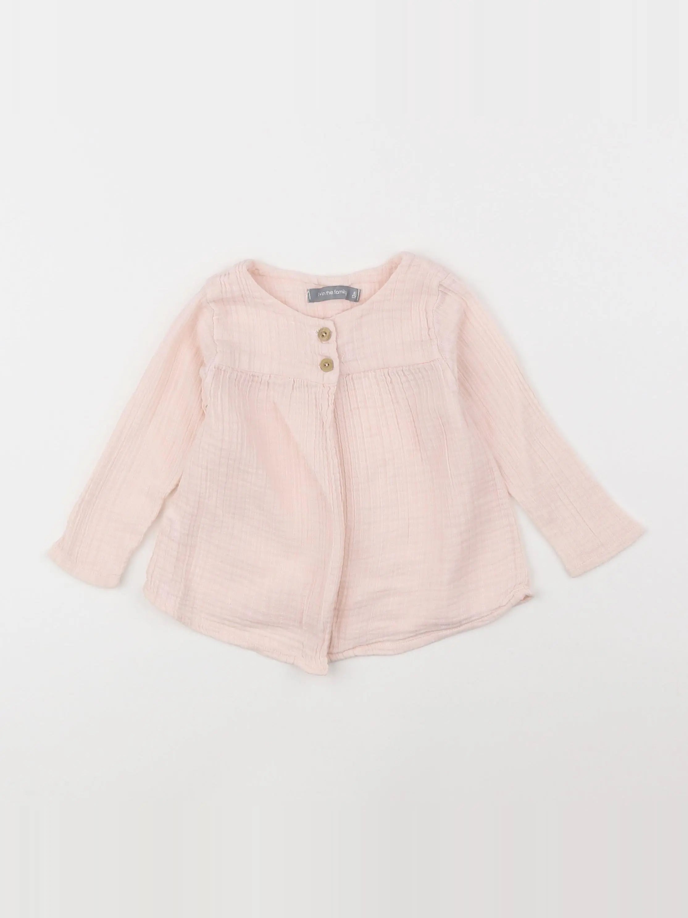 1+ In the family - blouse rose - 12 mois