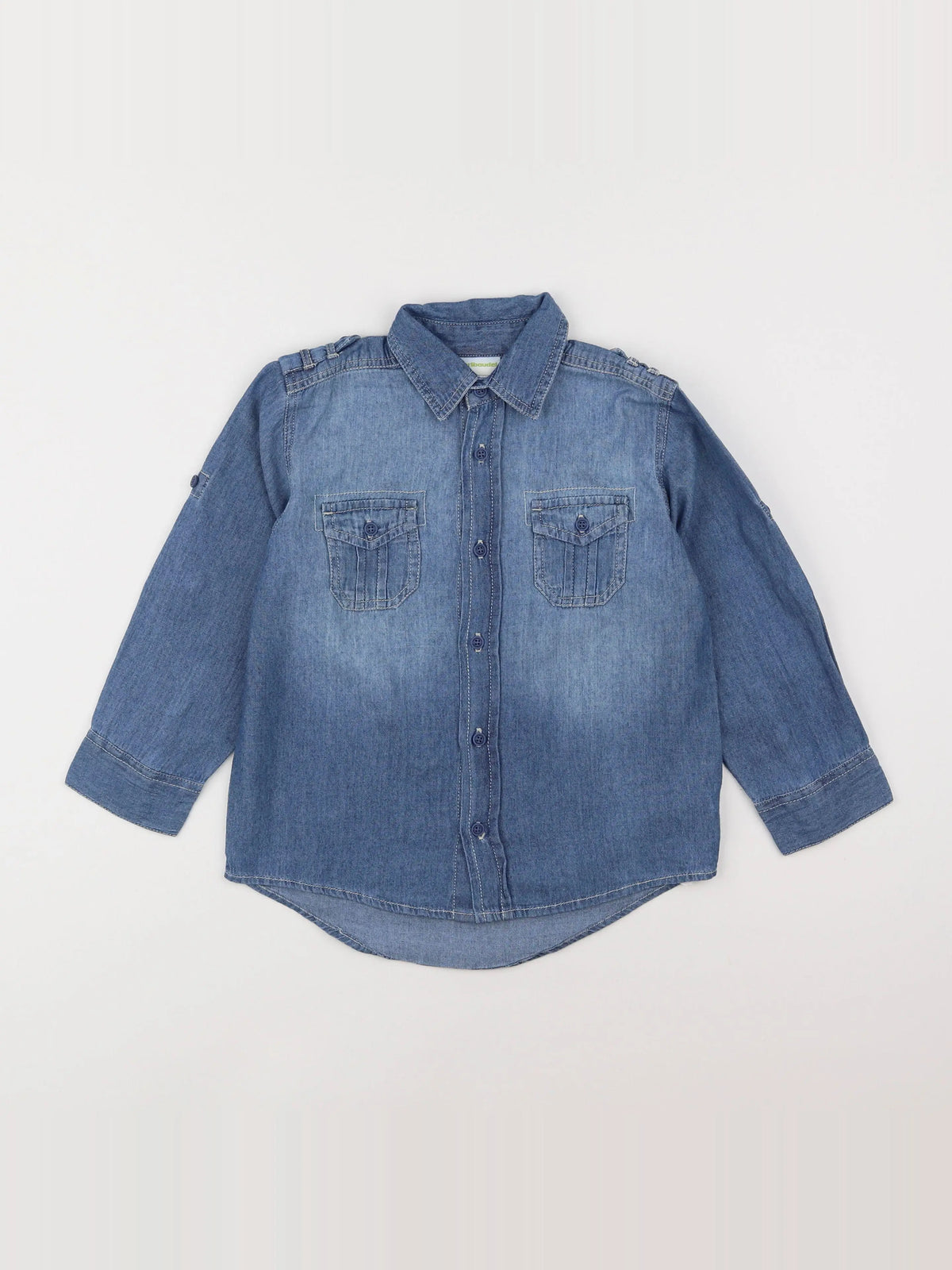 Vertbaudet - chemise bleu - 4 ans