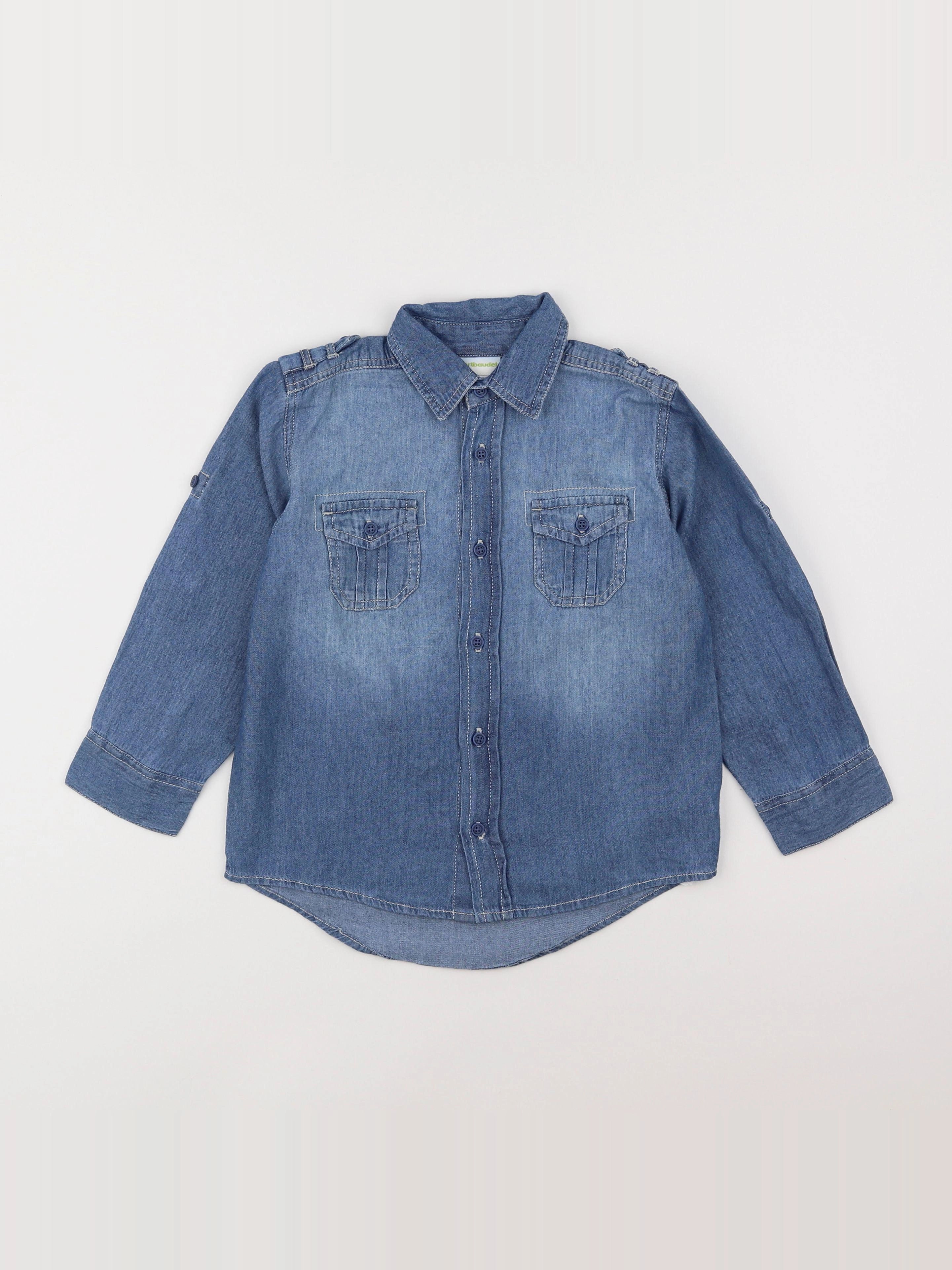 Vertbaudet - chemise bleu - 4 ans