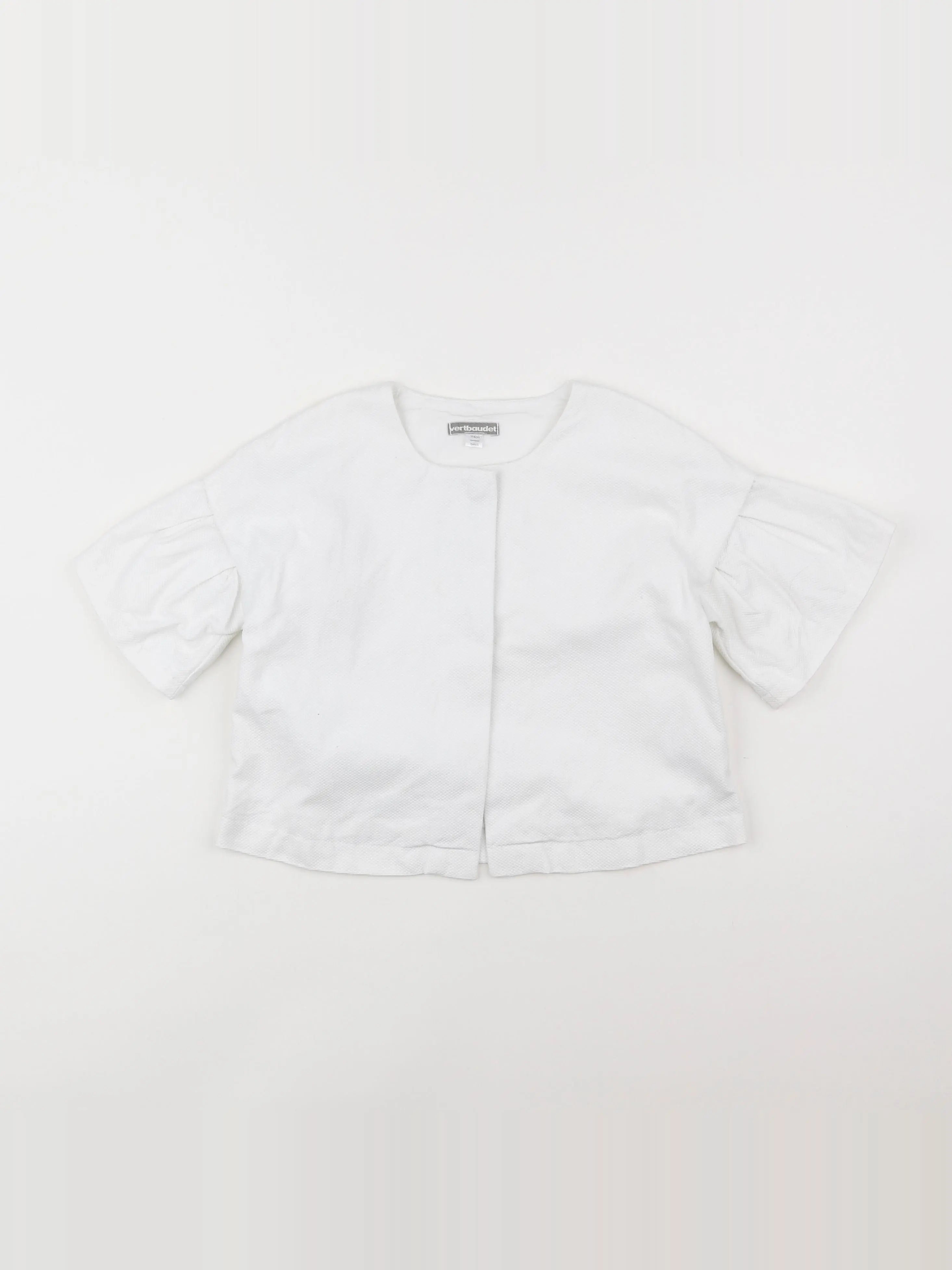 Vertbaudet - veste blanc - 6 ans