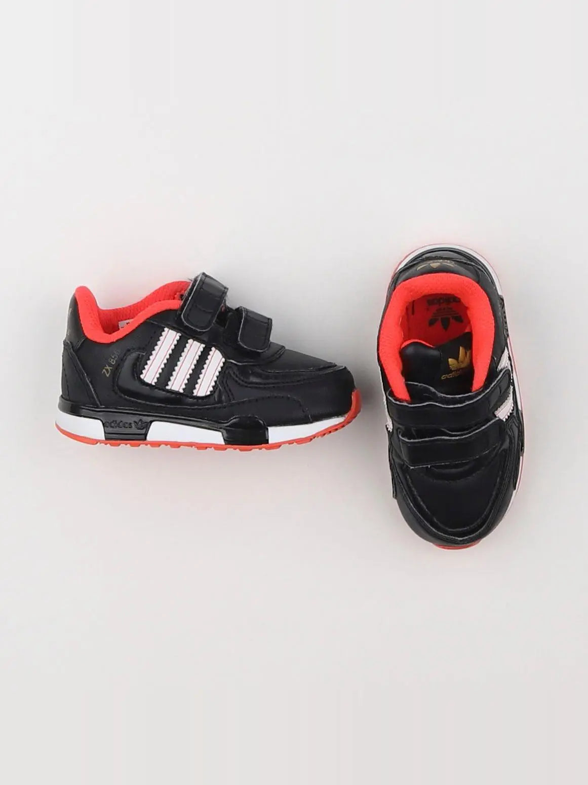 Adidas - tennis à scratch/ lacets noir - pointure 21