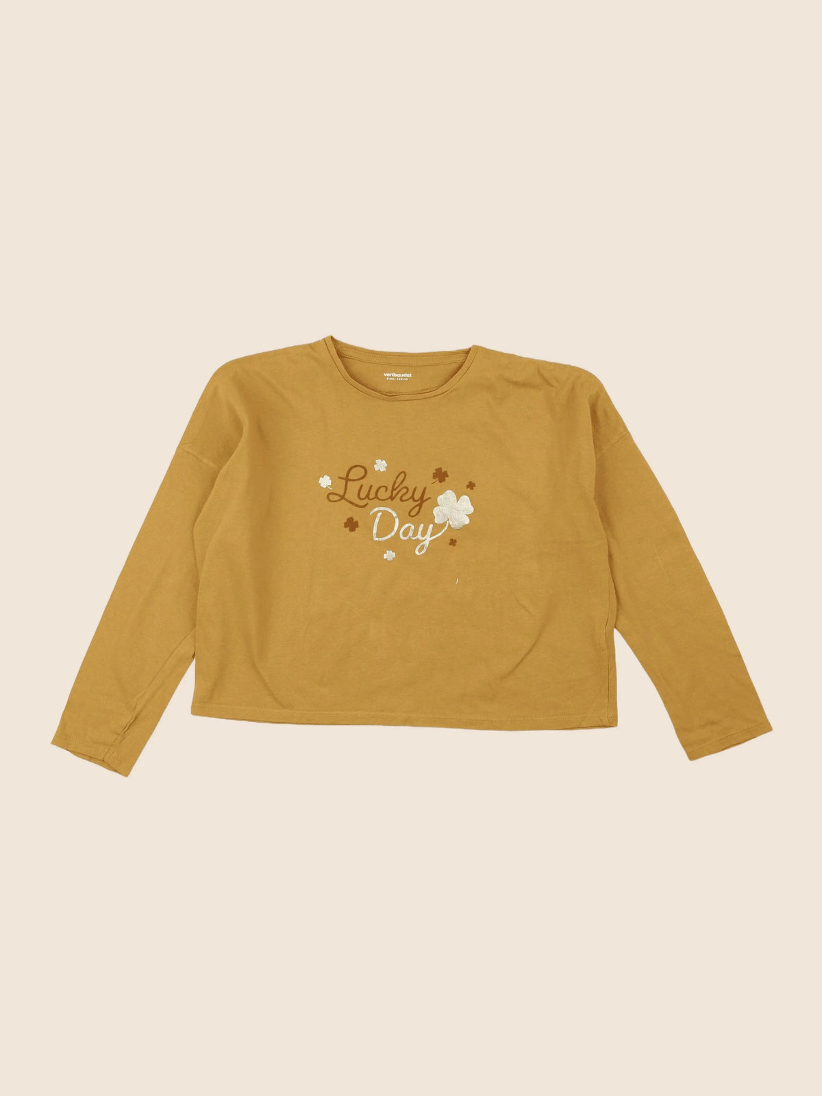 Vertbaudet - tee-shirt jaune - 8 ans