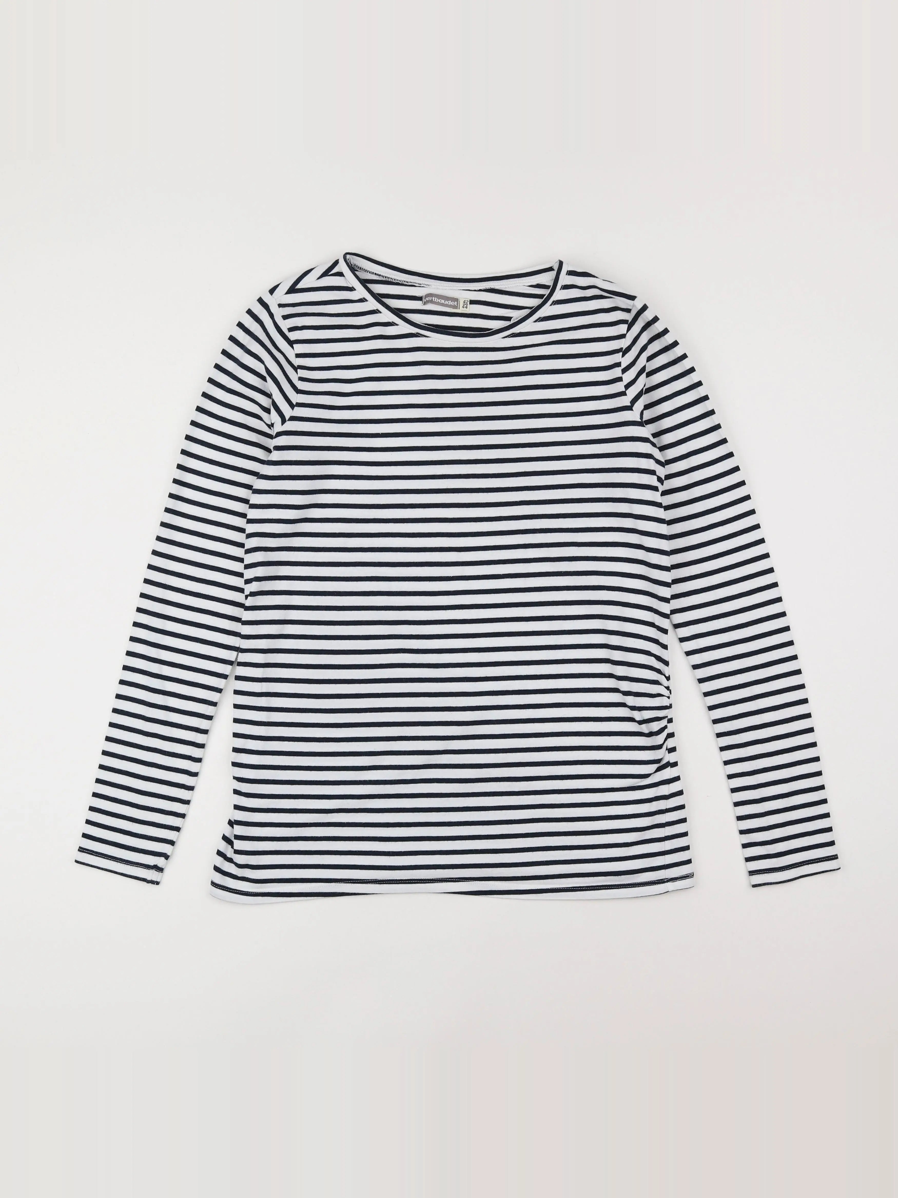 Vertbaudet - tee-shirt grossesse blanc, bleu - 42 à 44