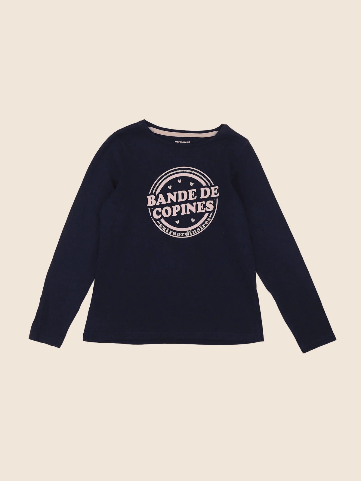 Vertbaudet - tee-shirt bleu - 8 ans