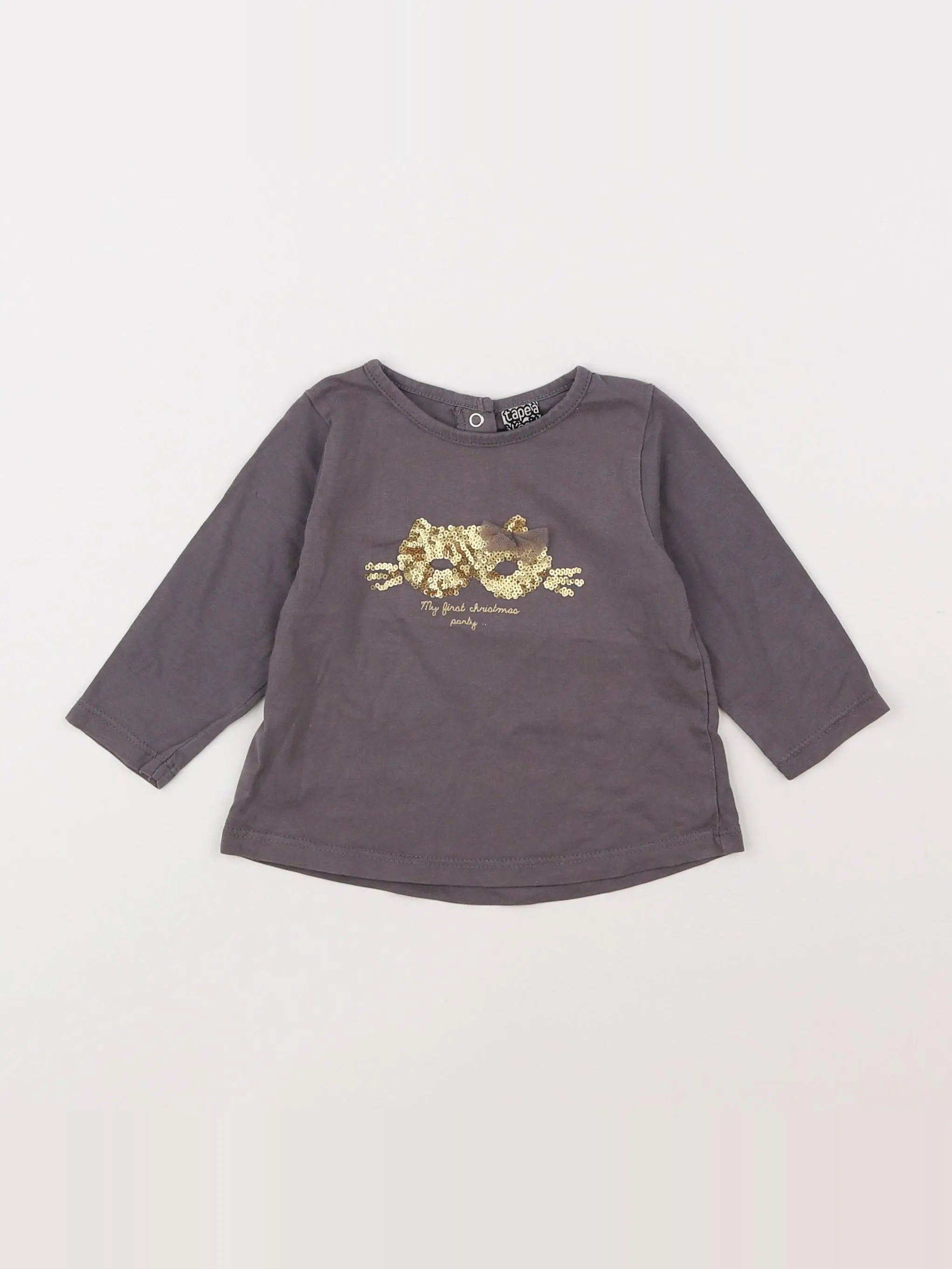 Tape à l'oeil - tee-shirt gris - 6 mois