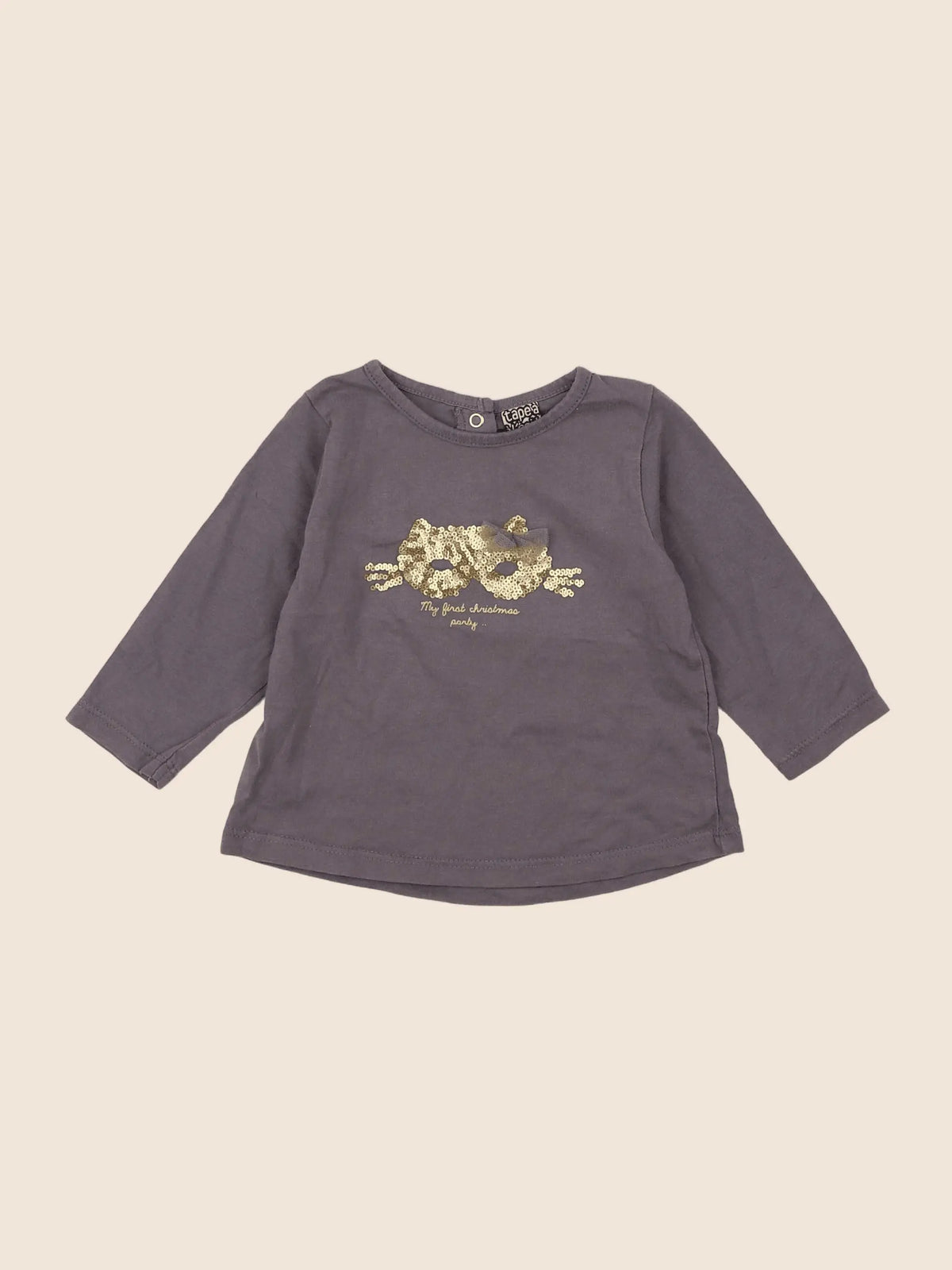 Tape à l'oeil - tee-shirt gris - 6 mois